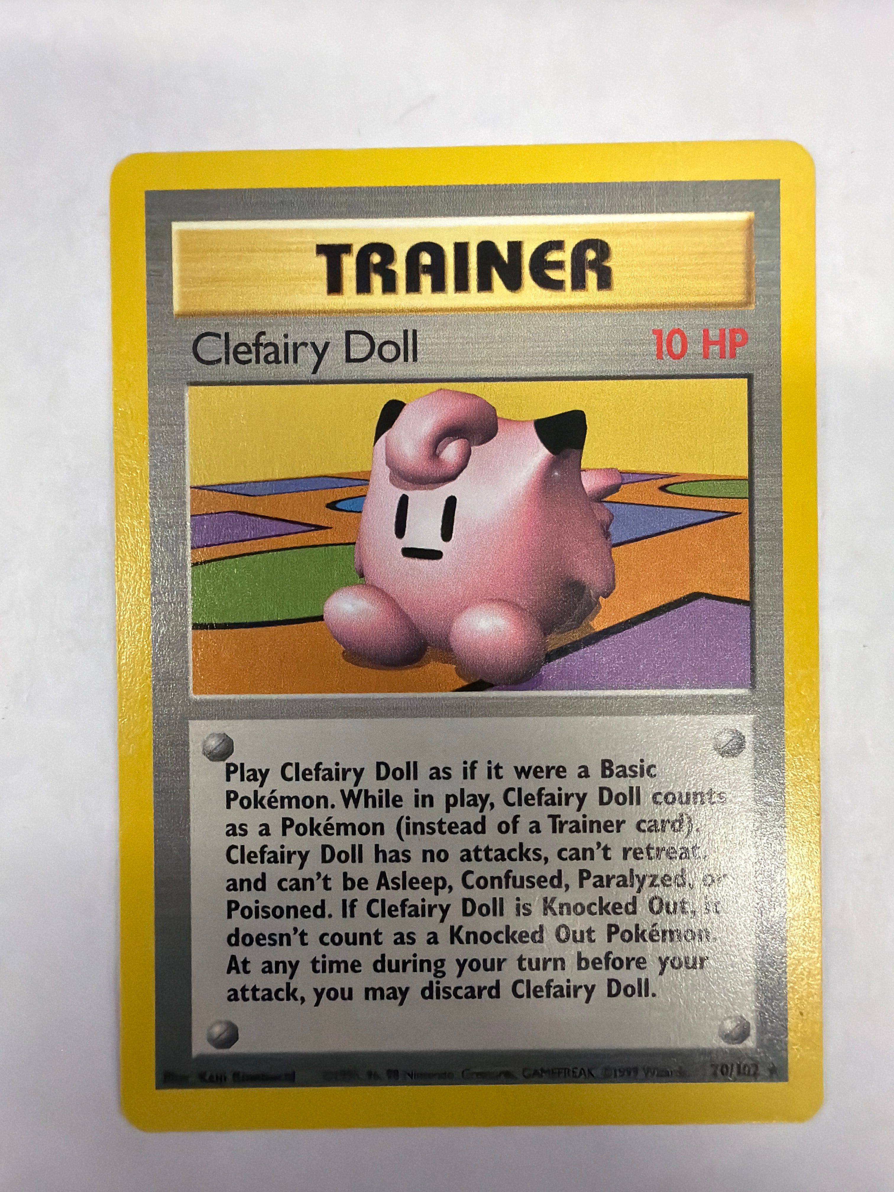 Pokémon TCG - Base Set Unlimited Clefairy Doll 70/102 Non-Holo LP