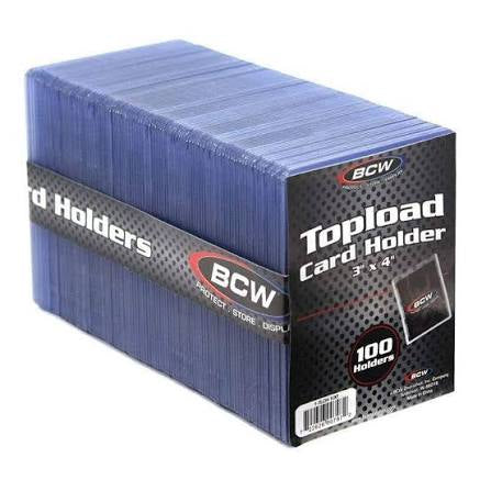 BCW Topload Card Holder 3" x 4" 100ct