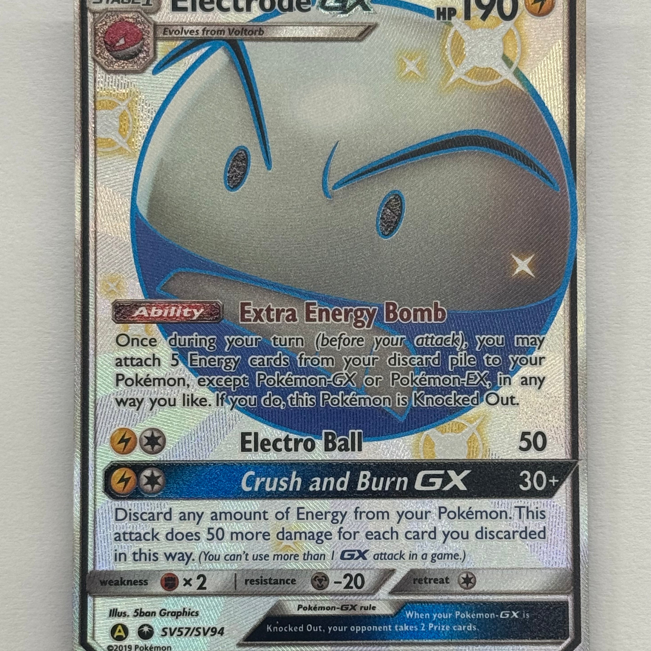 Pokémon TCG - Hidden Fates Electrode GX SV57/SV94 NM