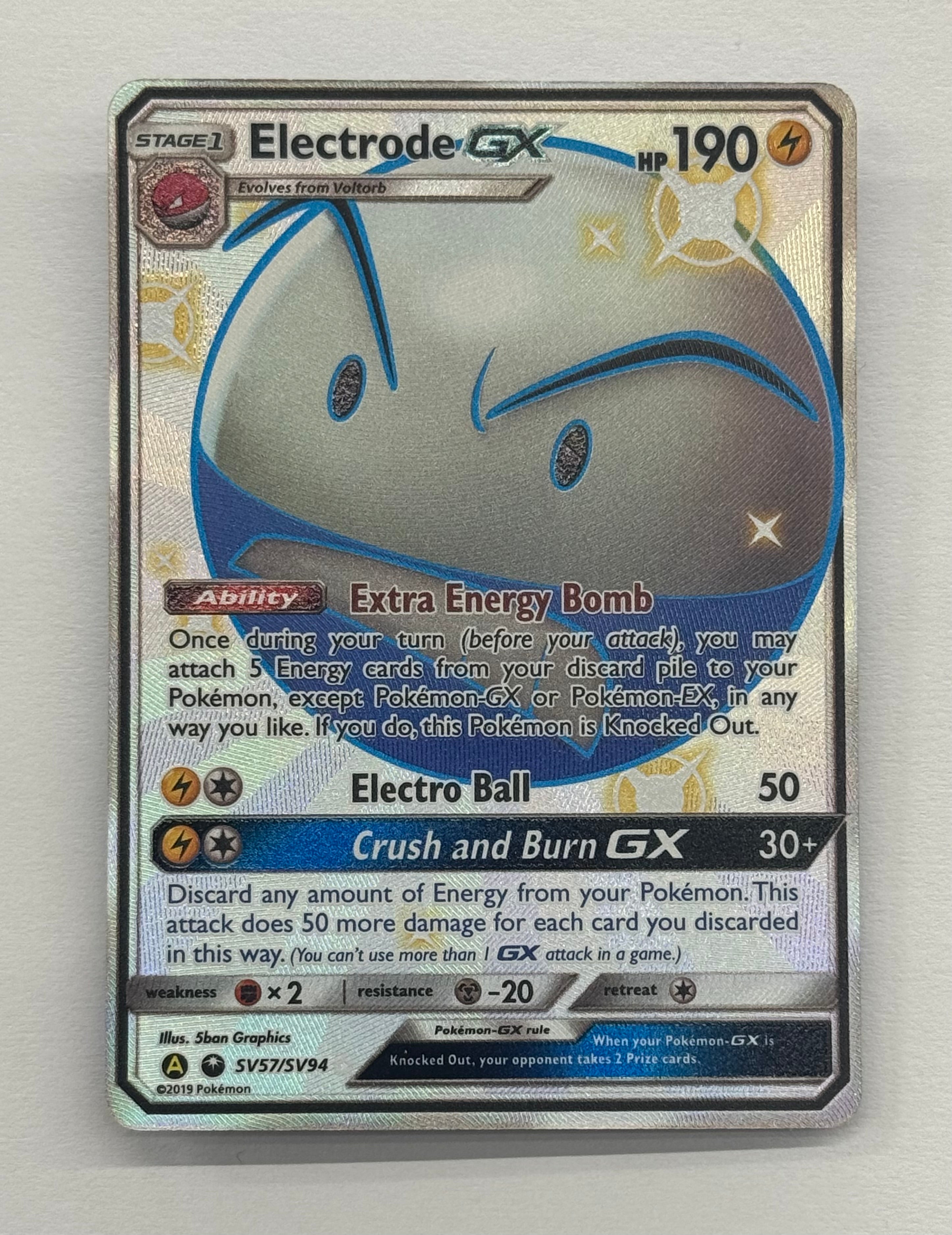 Pokémon TCG - Hidden Fates Electrode GX SV57/SV94 NM