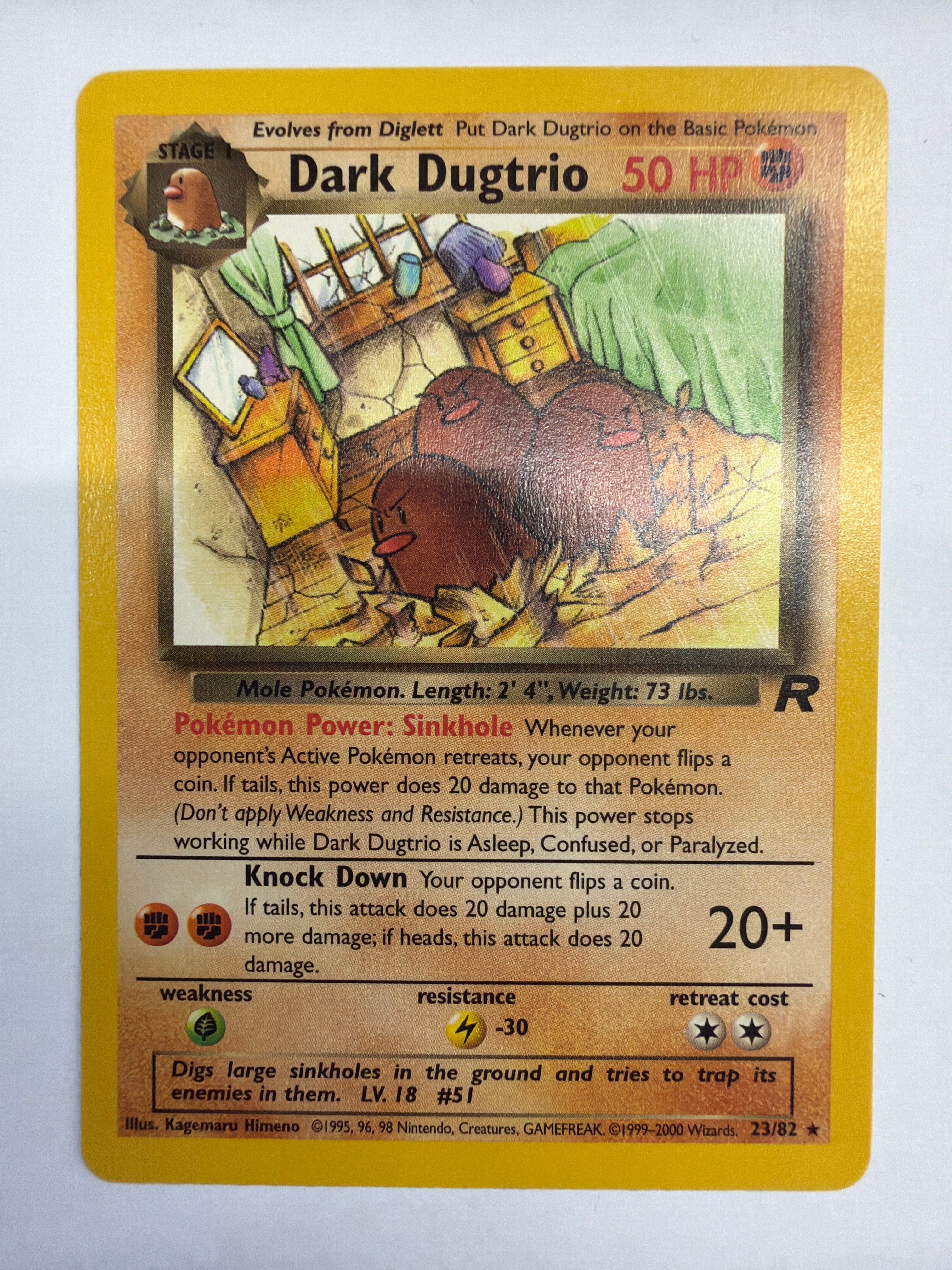 Pokémon TCG - Team Rocket Unlimited Dark Dugtrio 23/82 NM
