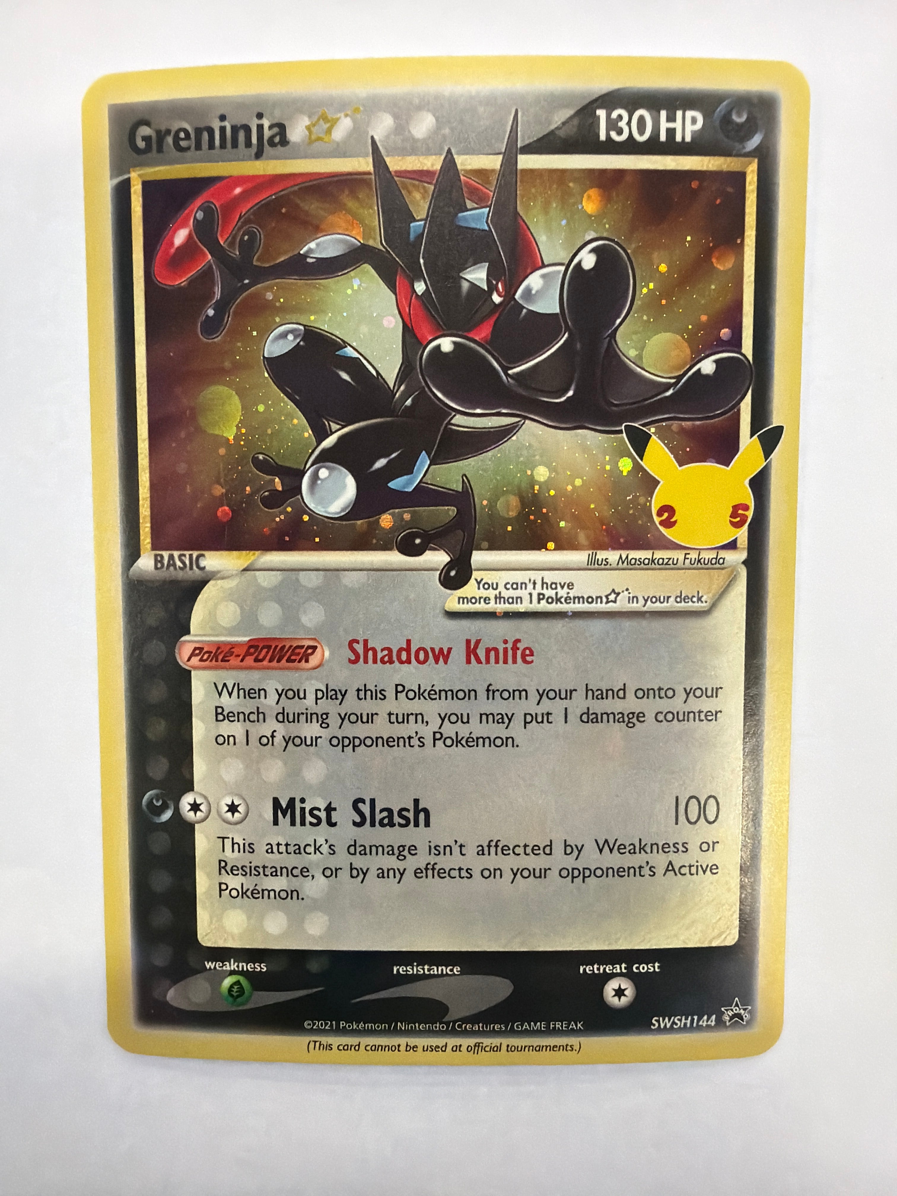 Pokémon TCG - Sword & Shield Promo Greninja (Gold Star) SWSH144 NM