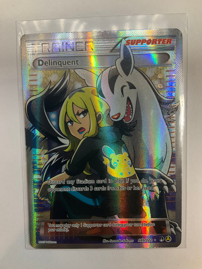 Pokémon TCG Delinquent 98b/122 Alternate Art Promos Full Art NM/LP – True  Believers Gaming and Collectibles