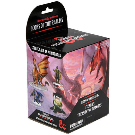 NECA Wizkids Dungeons & Dragons (D&D) Icons of the Realms- Fizban’s Treasury of Dragons Mini Figures