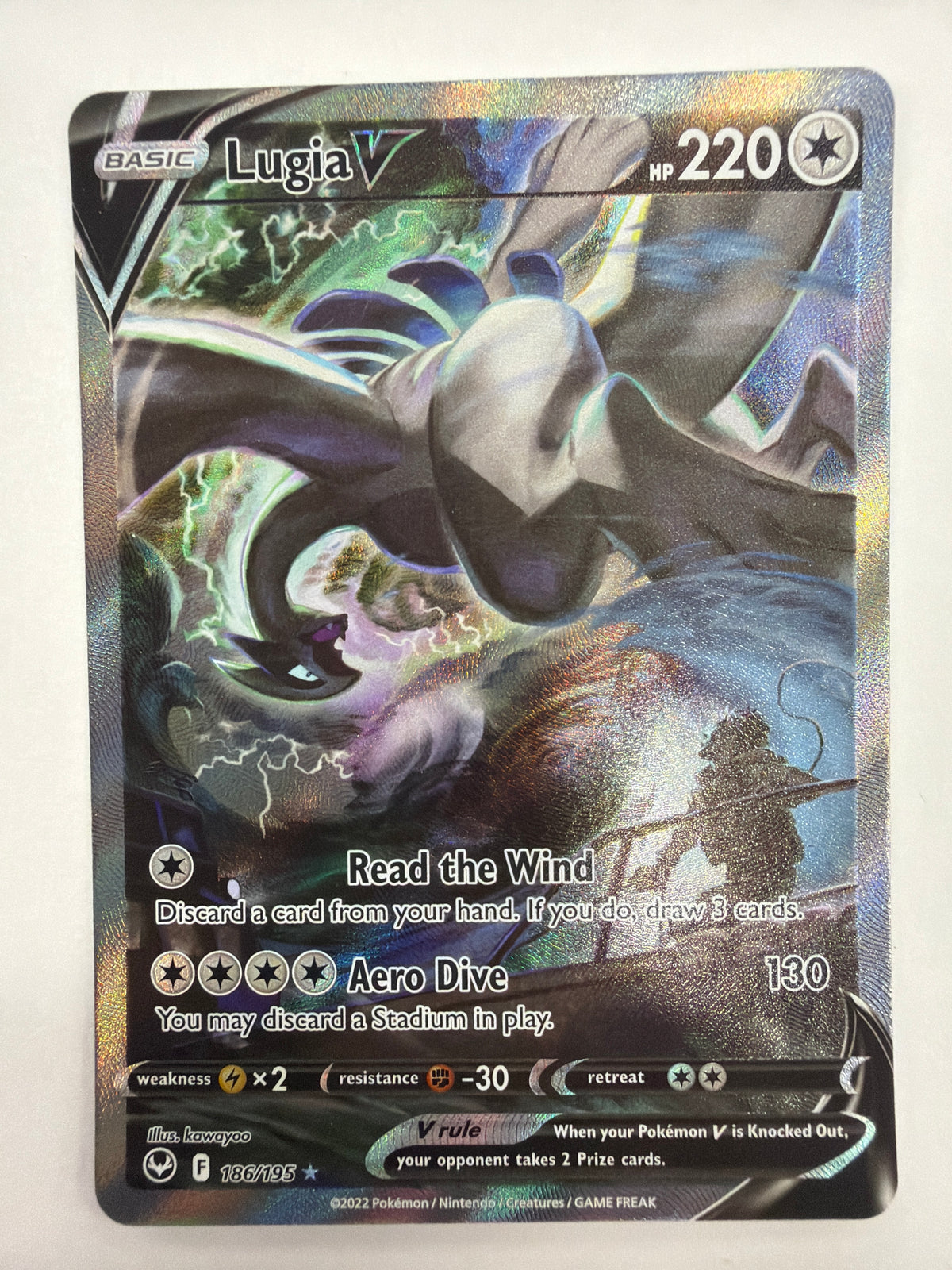 Pokémon TCG - Silver Tempest Lugia V 186/195 NM
