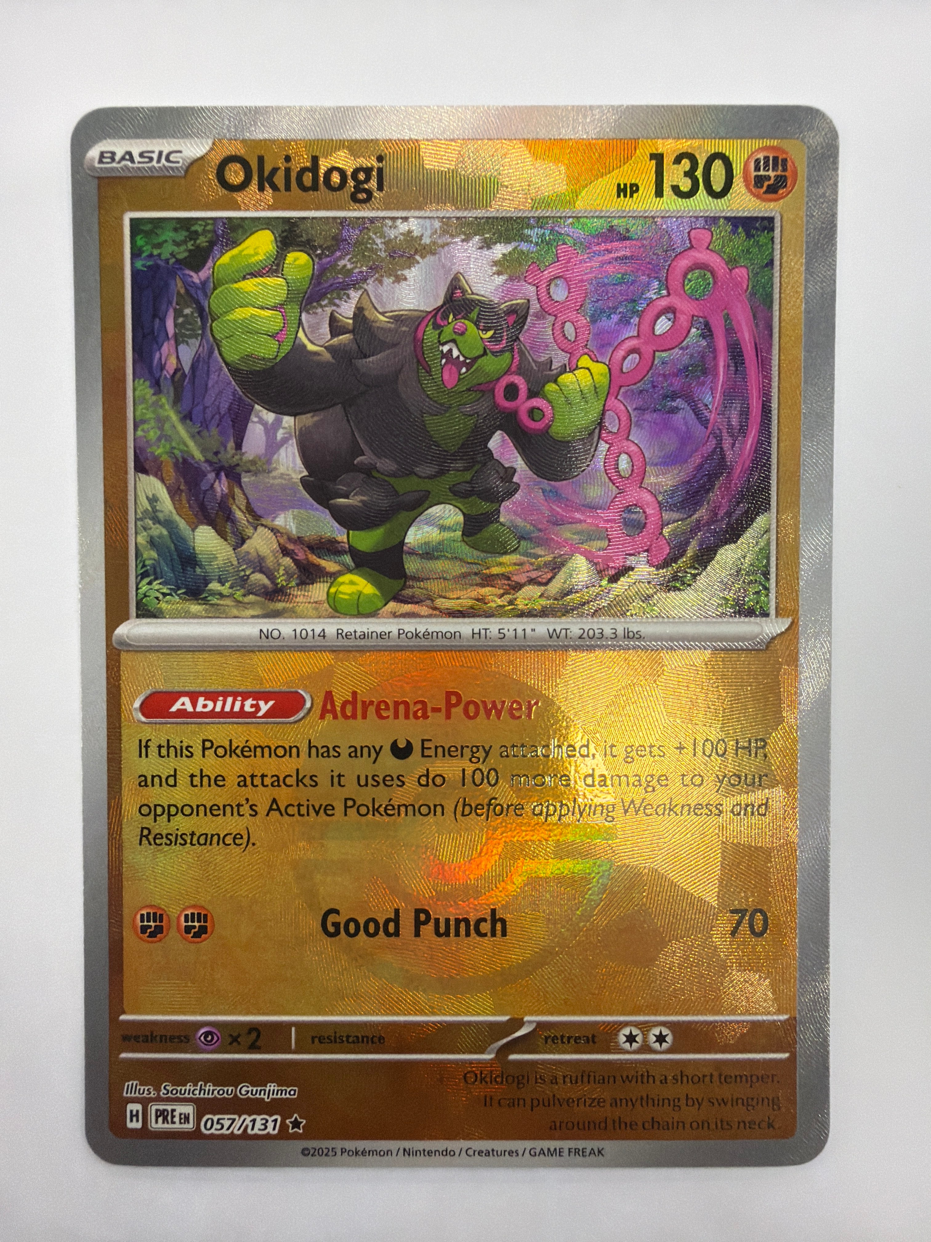 Pokémon TCG - Prismatic Evolutions Okidogi 057/131 Pokeball NM