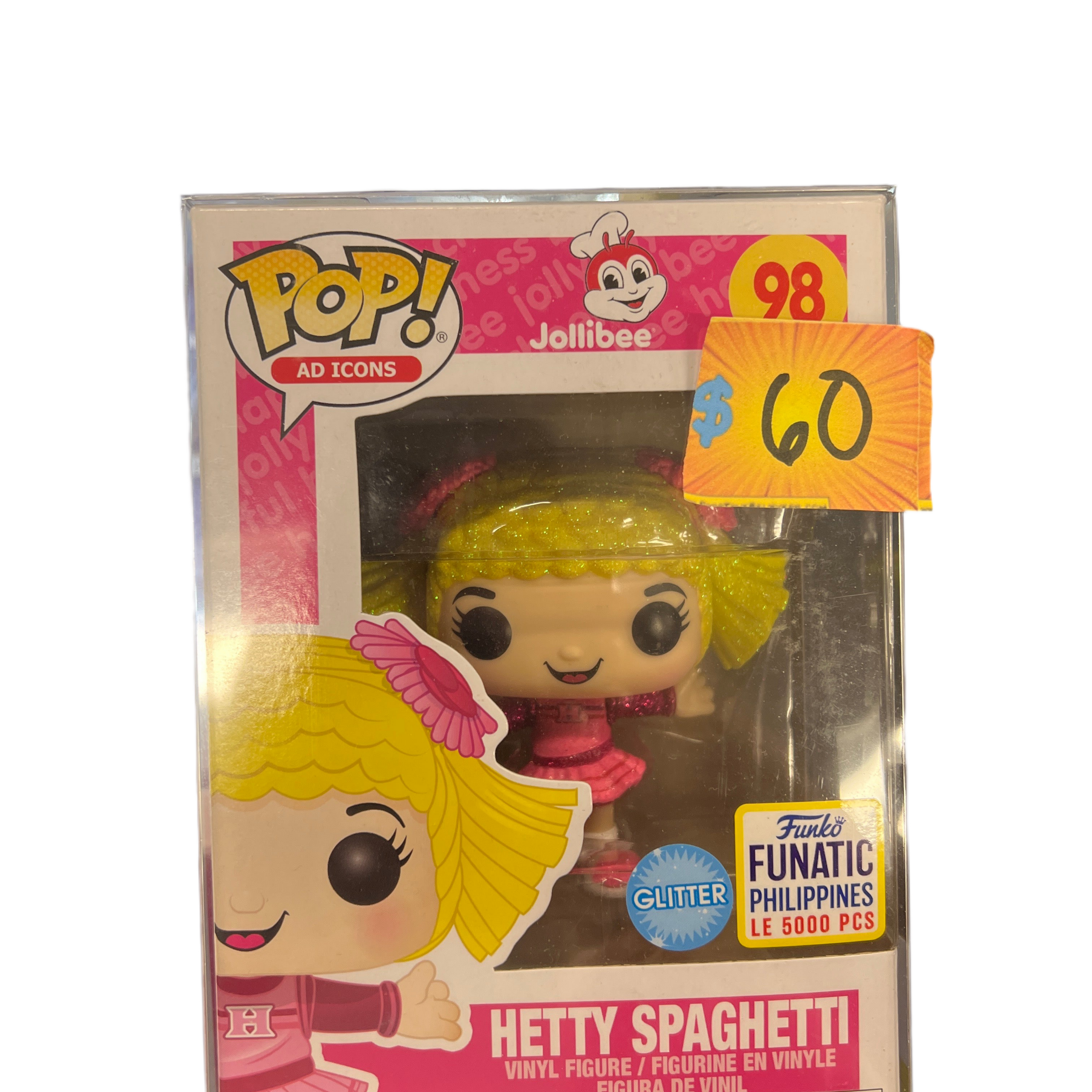 Funko Pop! Ad Icons Jollibee Hetty Spaghetti Glitter Funko Funatic Philippines Le 5000 PCS #98