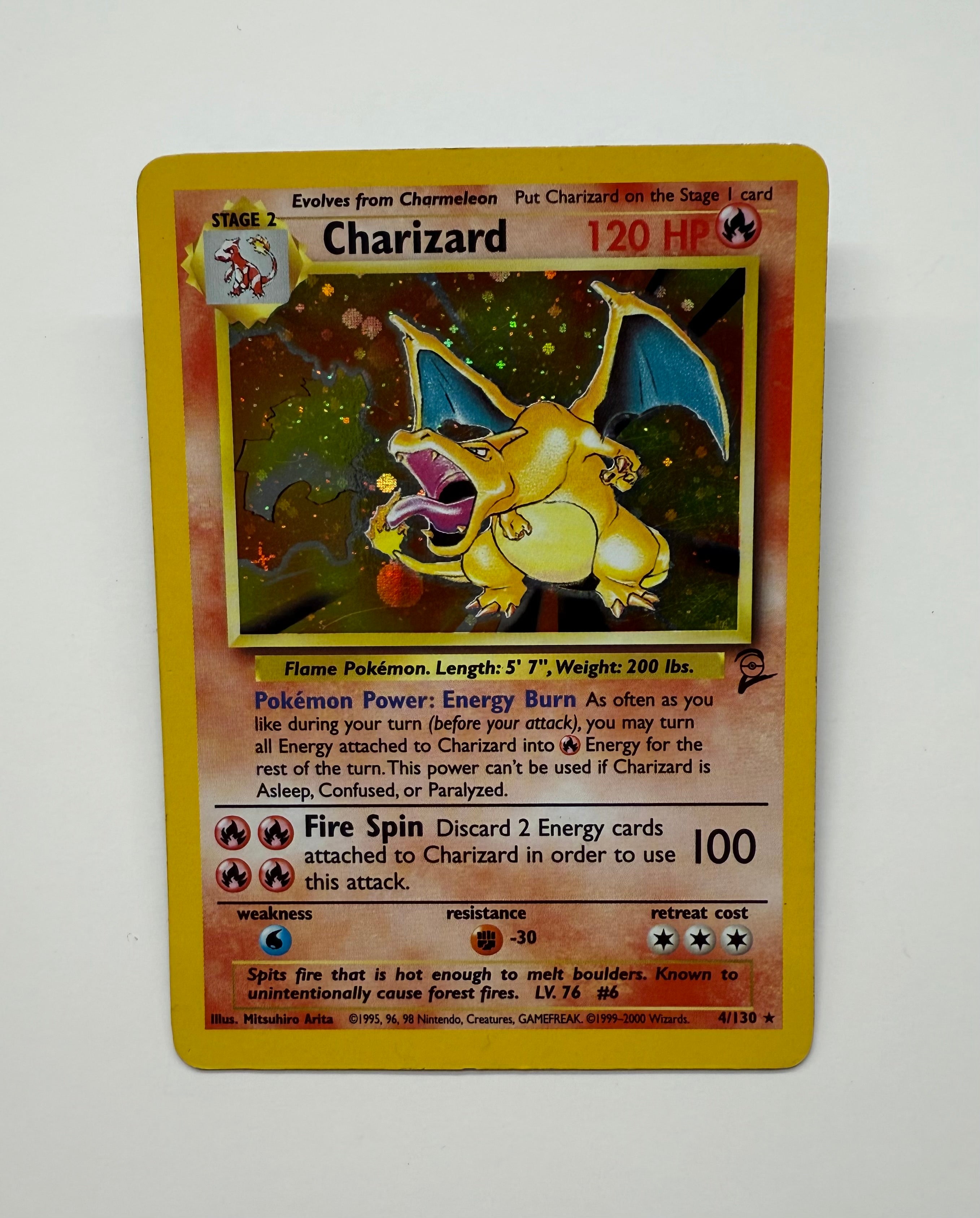 Pokémon TCG - Base Set 2 Charizard Holo 4/130 LP