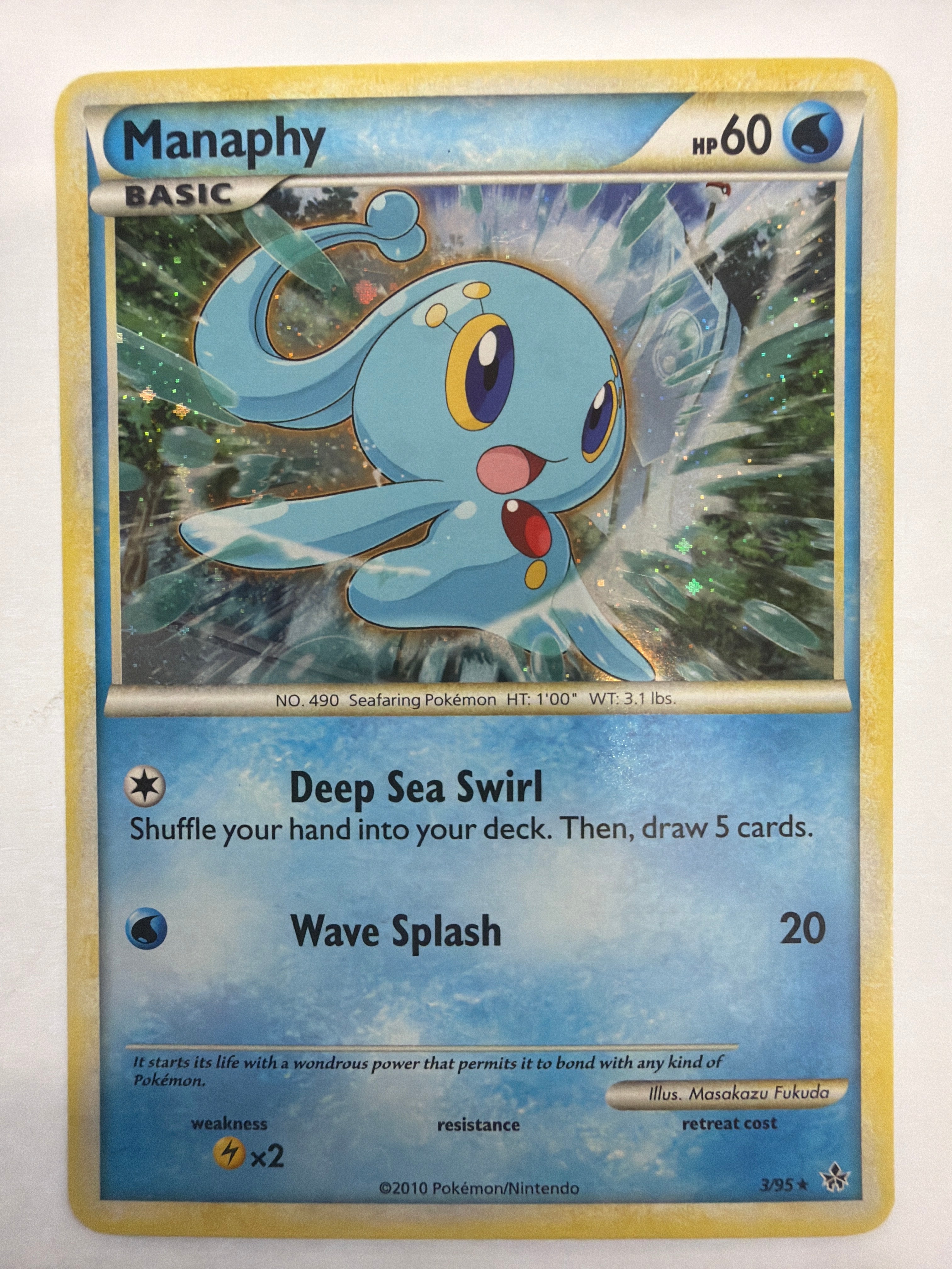 Pokémon TCG - HS Unleashed Manaphy 3/95 Holo NM