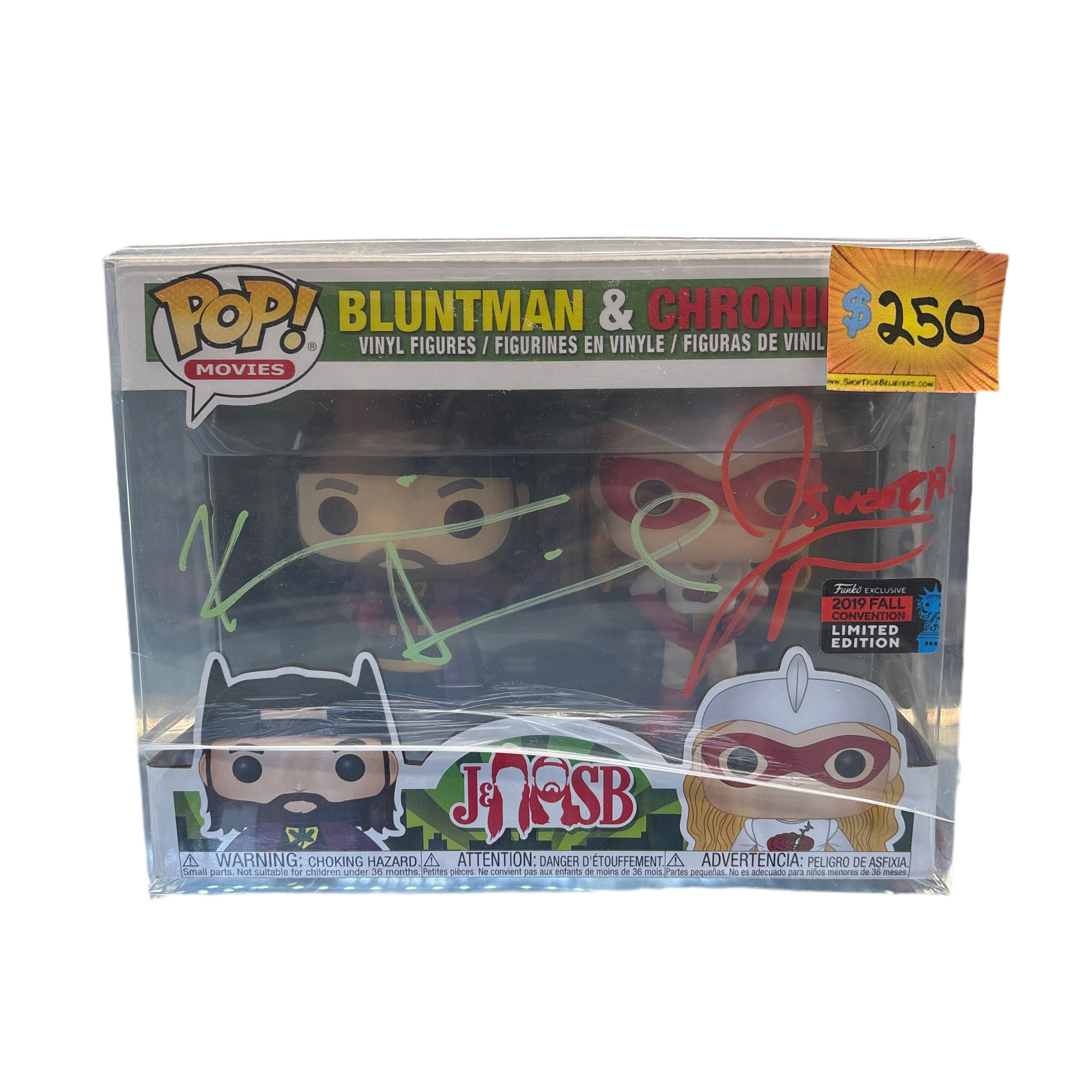 SIGNED Funko Pop! Movies J&SB Bluntman & Chronic 2019 Fall Convention Limited Edition