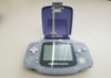 Nintendo Game Boy Advance console in a clear glacier color shell