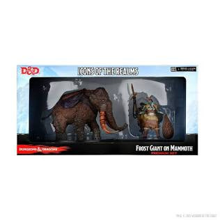 NECA Wizkids Dungeons & Dragons (D&D) Icons of the Realms- Snowbound Frost Giant son Mammoth Has Premium Set