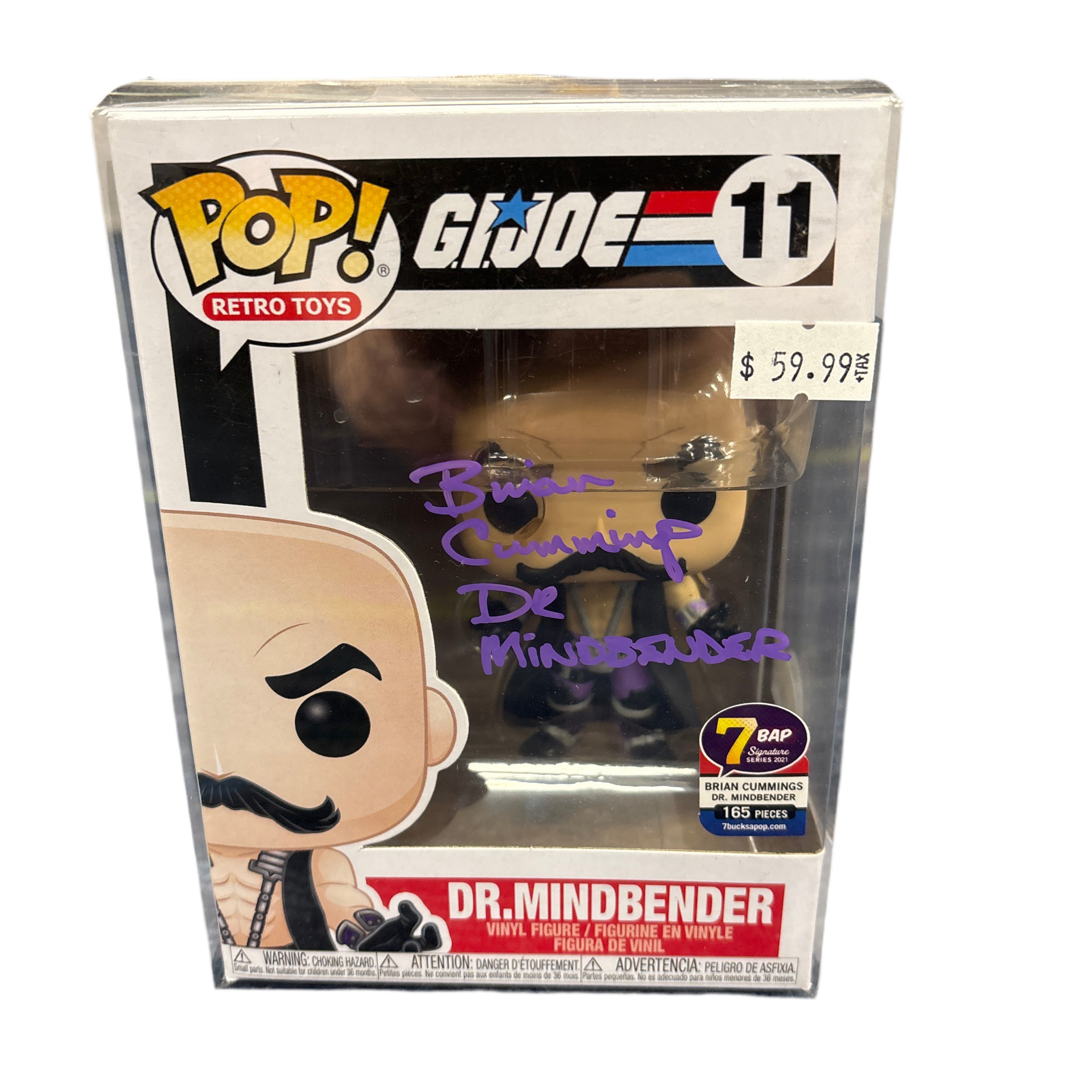 SIGNED Funko Pop! Retro Toys G.I.Joe Dr. Mindbender 7 BAP Signature Series #11