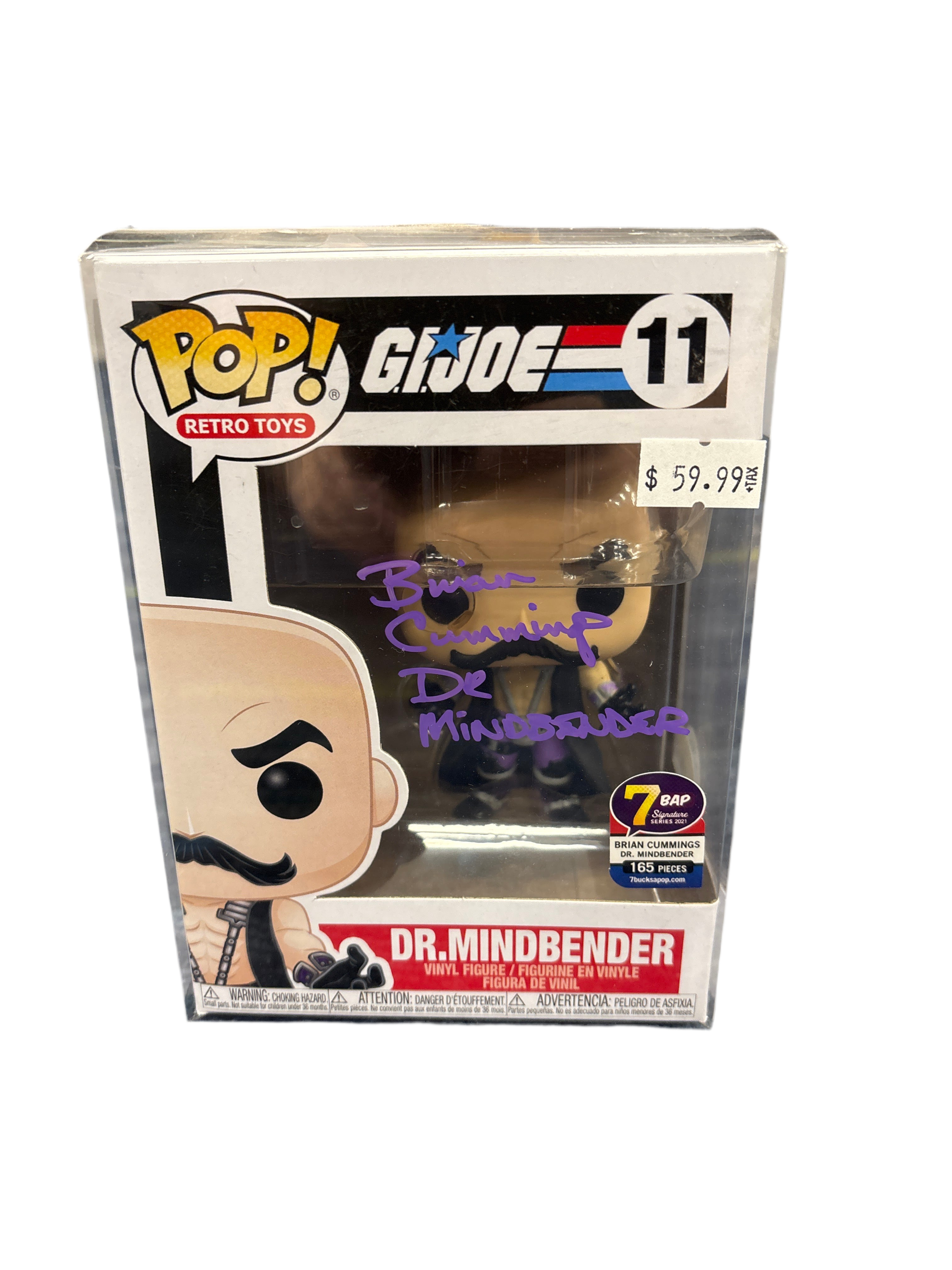 SIGNED Funko Pop! Retro Toys G.I.Joe Dr. Mindbender 7 BAP Signature Series #11