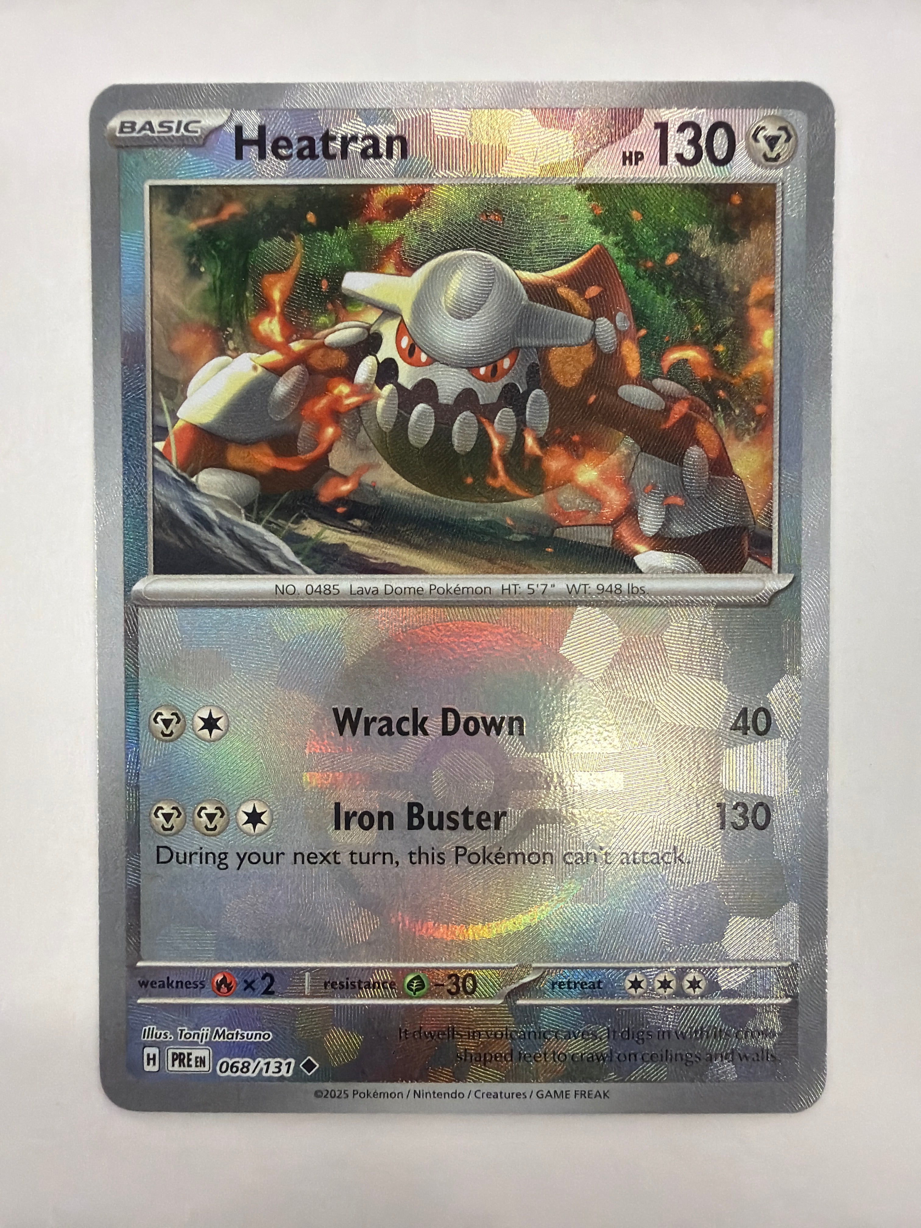 Pokémon TCG - Prismatic Evolutions Heatran 069/131 Pokeball NM