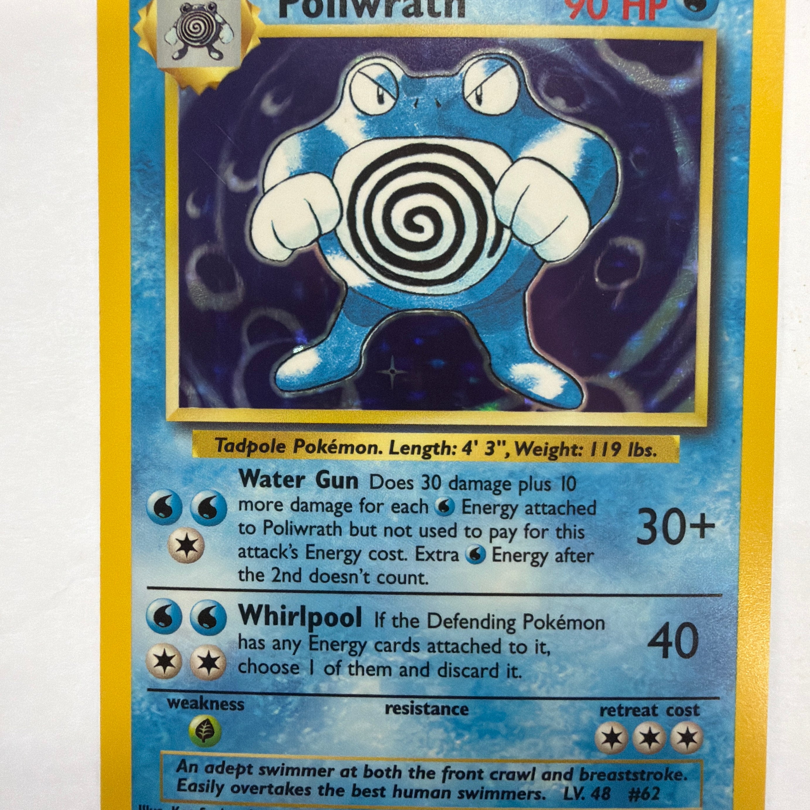 Pokémon TCG - Base Set Unlimited Poliwrath 13/102 Holo LP