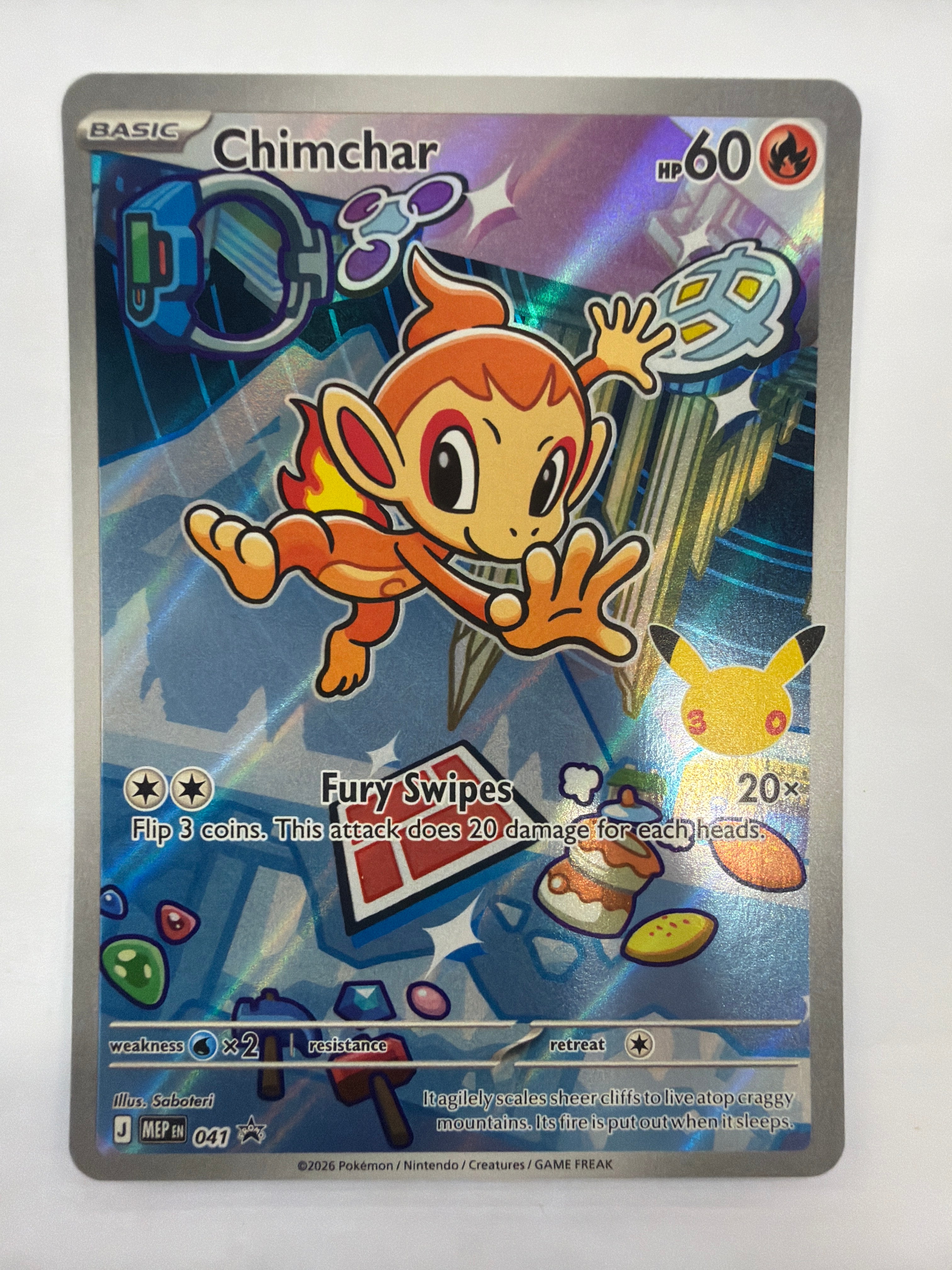 Pokémon TCG - Mega Evolution Promo Chimchar 041 NM