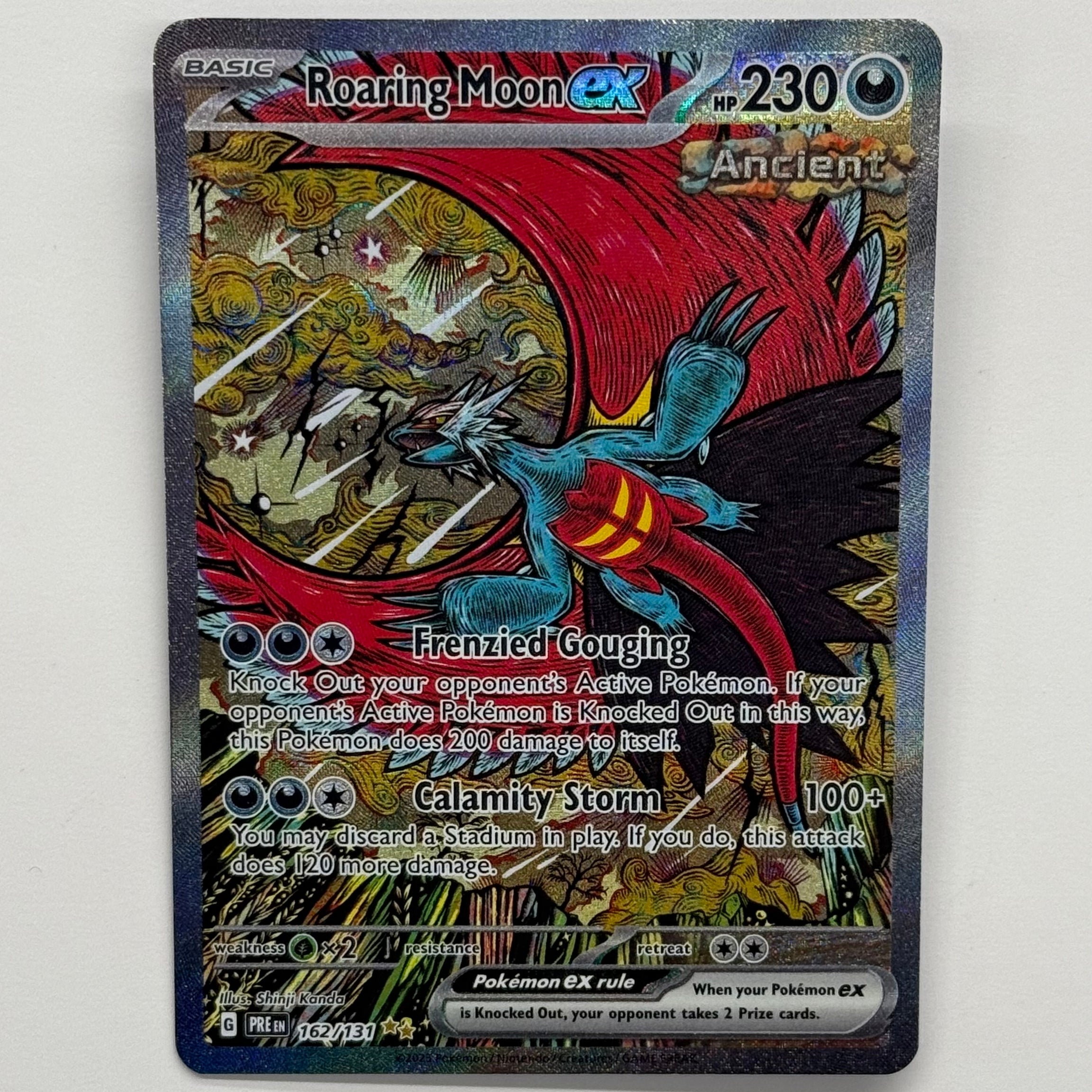 Pokémon TCG - Prismatic Evolutions Roaring Moon EX 162/131 NM