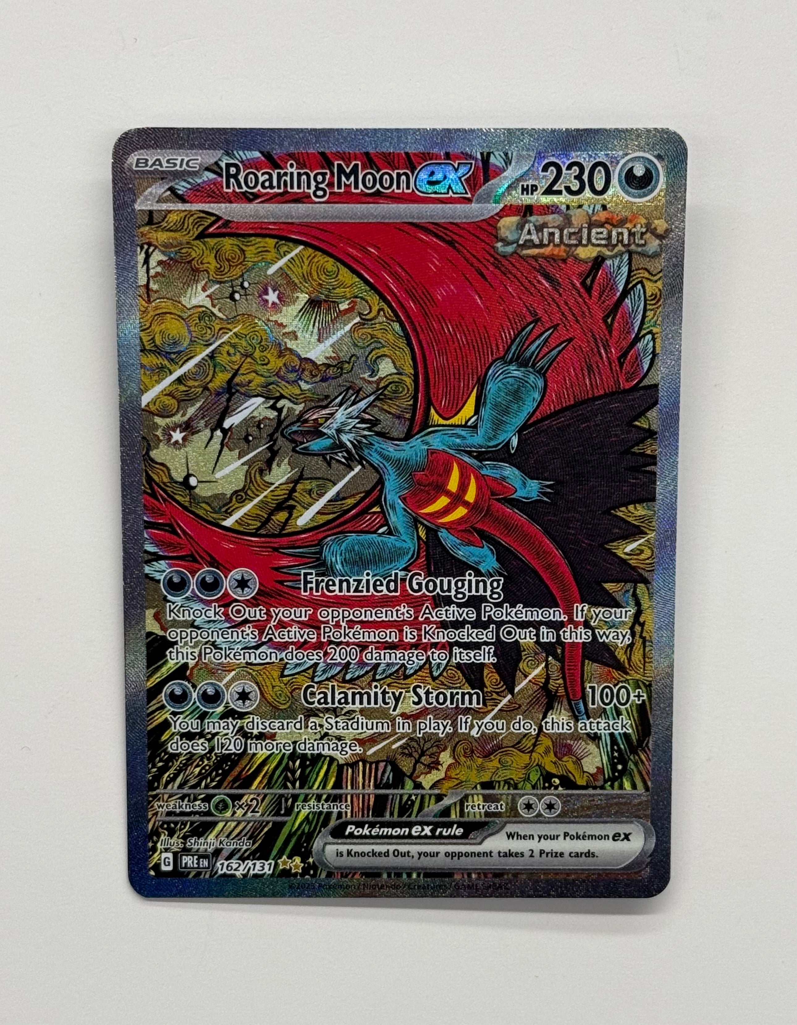 Pokémon TCG - Prismatic Evolutions Roaring Moon EX 162/131 NM