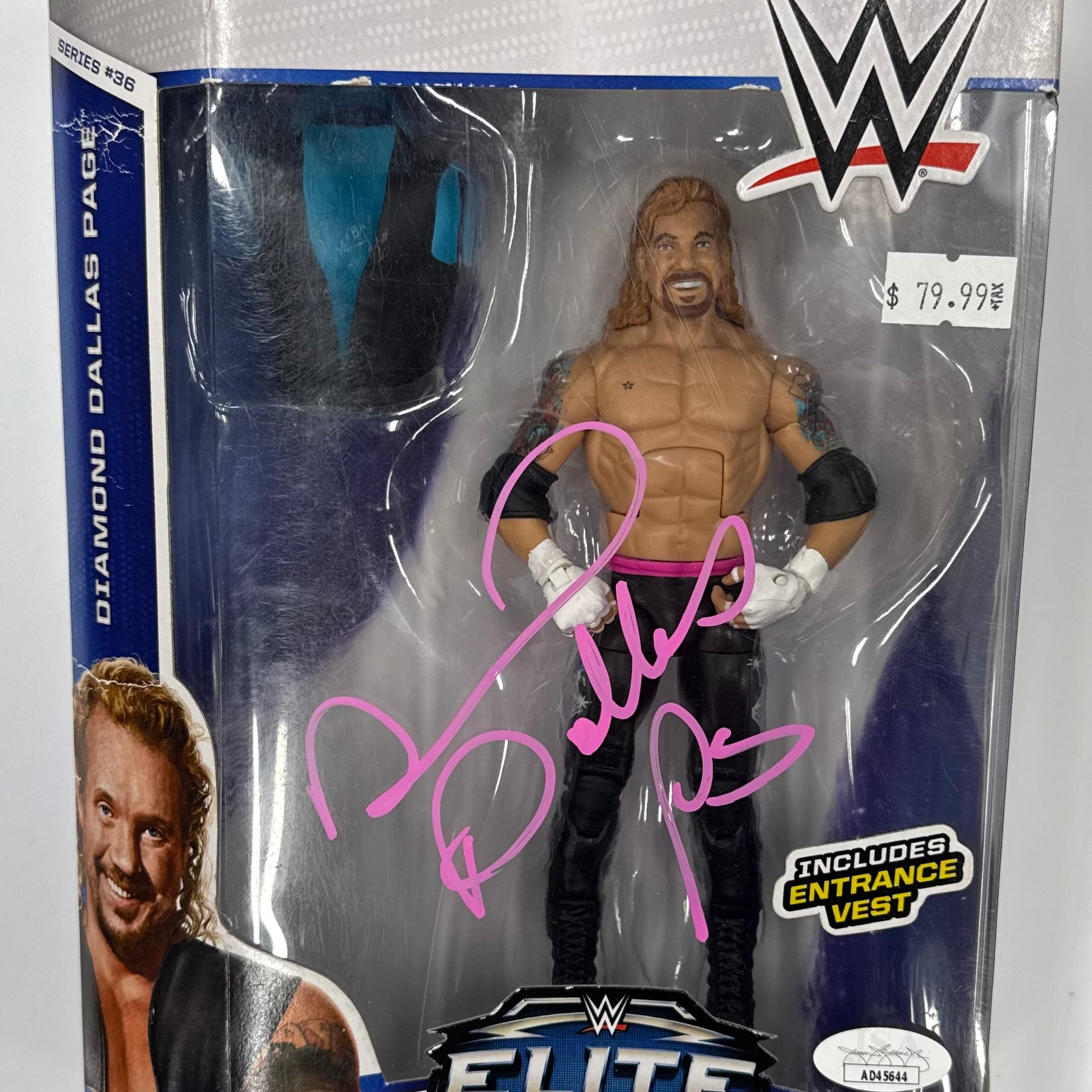 WWE Mattel Elite Collection Series 36 Diamond Dallas Page Signed Action Figure W/ JSA Cerftication