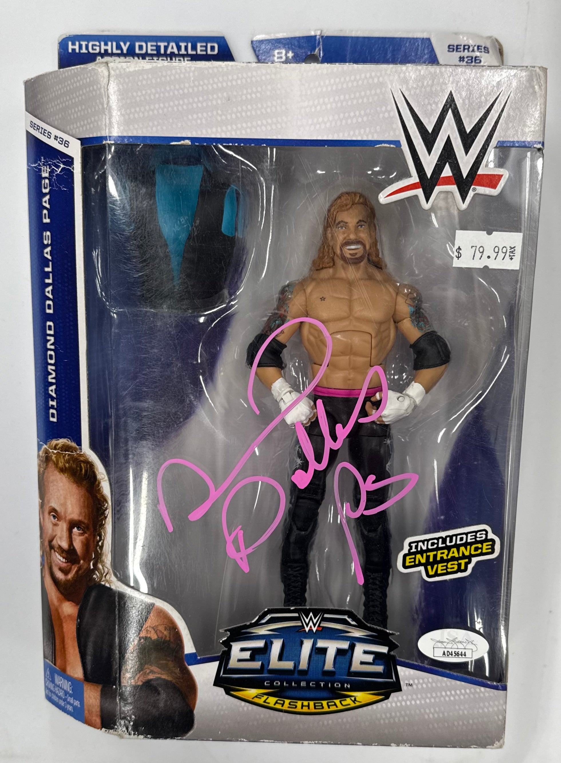 WWE Mattel Elite Collection Series 36 Diamond Dallas Page Signed Action Figure W/ JSA Cerftication