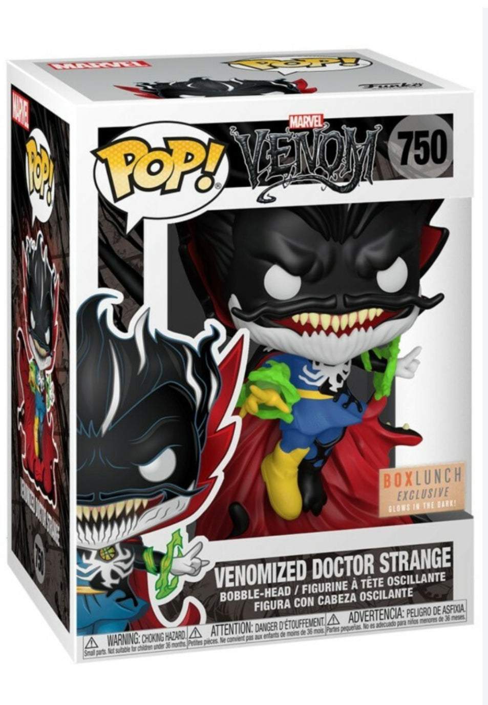 Funko Pop! Marvel Venom Venomized Doctor Strange Box Lunch Exclusive GITD #750
