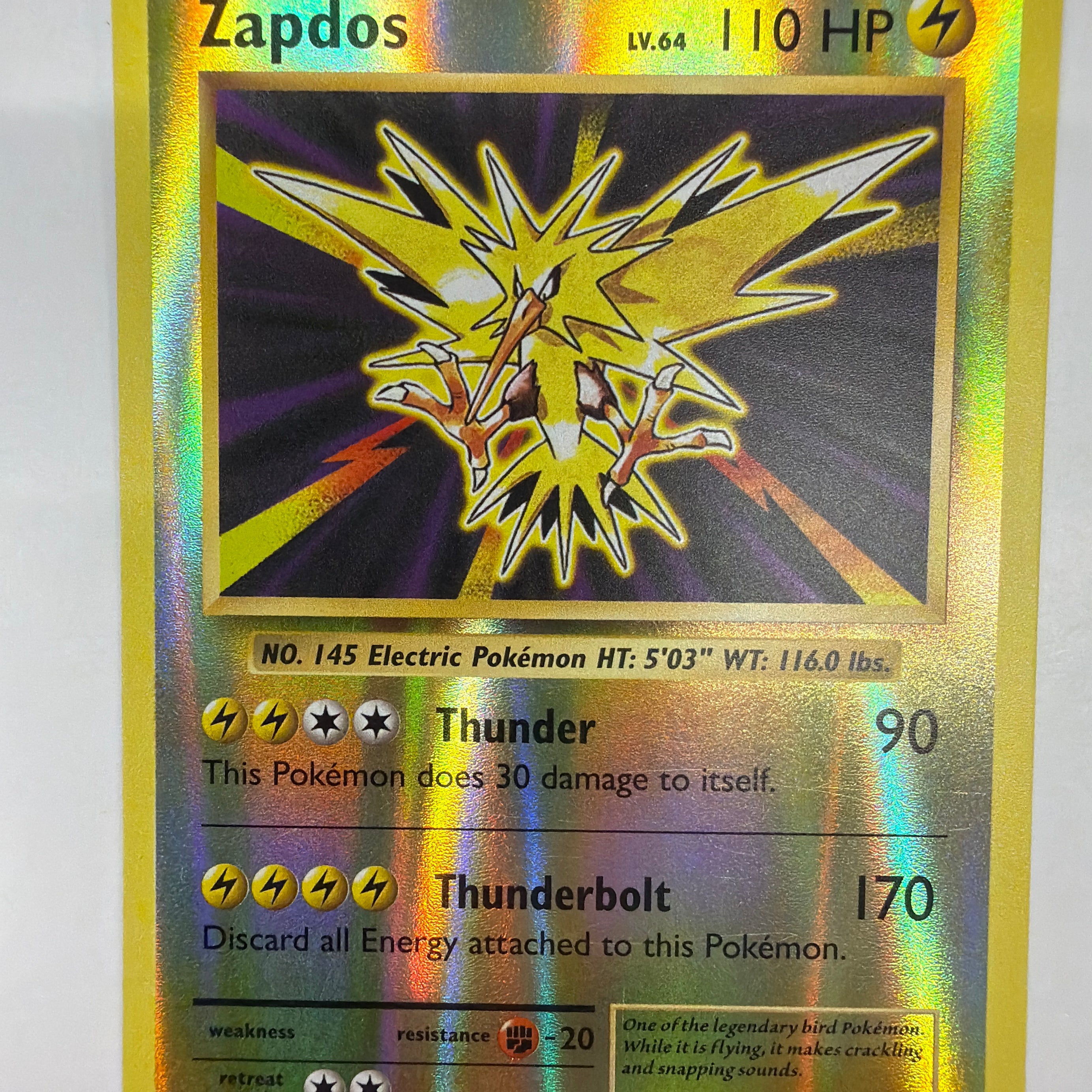 Pokémon TCG - Evolution Zapdos 42/108 Reverse Holo LP
