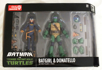 DC Collectibles Batman Vs Teenage Mutant Ninja Turtles Batgirl & Donatello Action Figure 2-Pack