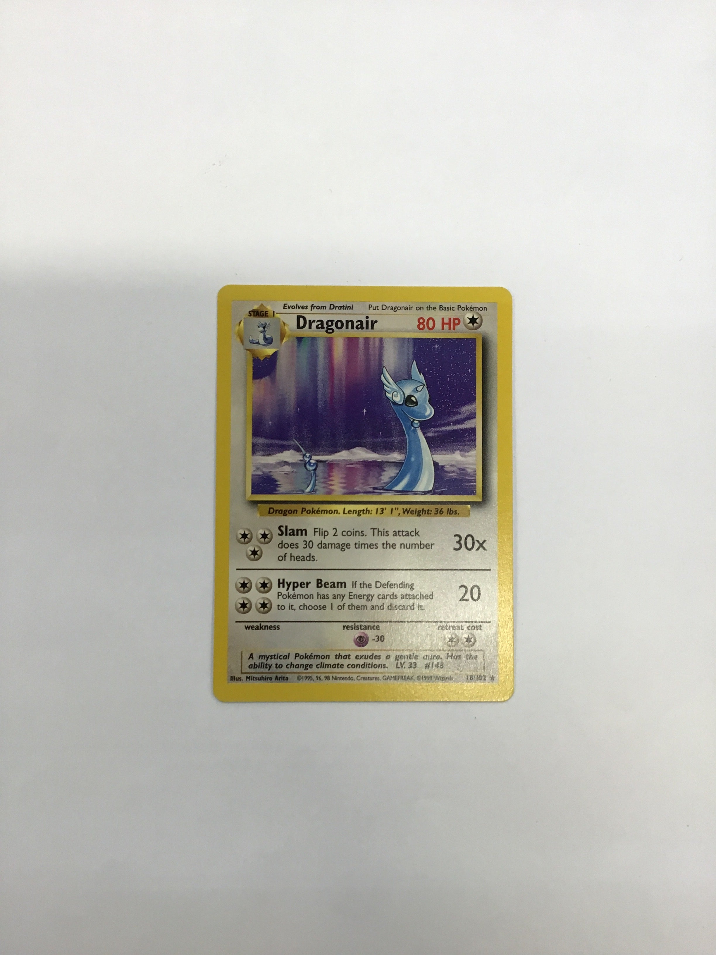 Pokémon TCG - Base Set Unlimited  Dragonair 18/102 NM
