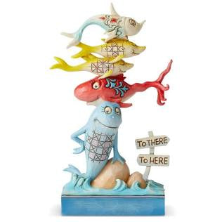 Enesco Dr. Seuss Jim Shore One Fish, Two Fish, Red Fish, Blue Fish Figurine