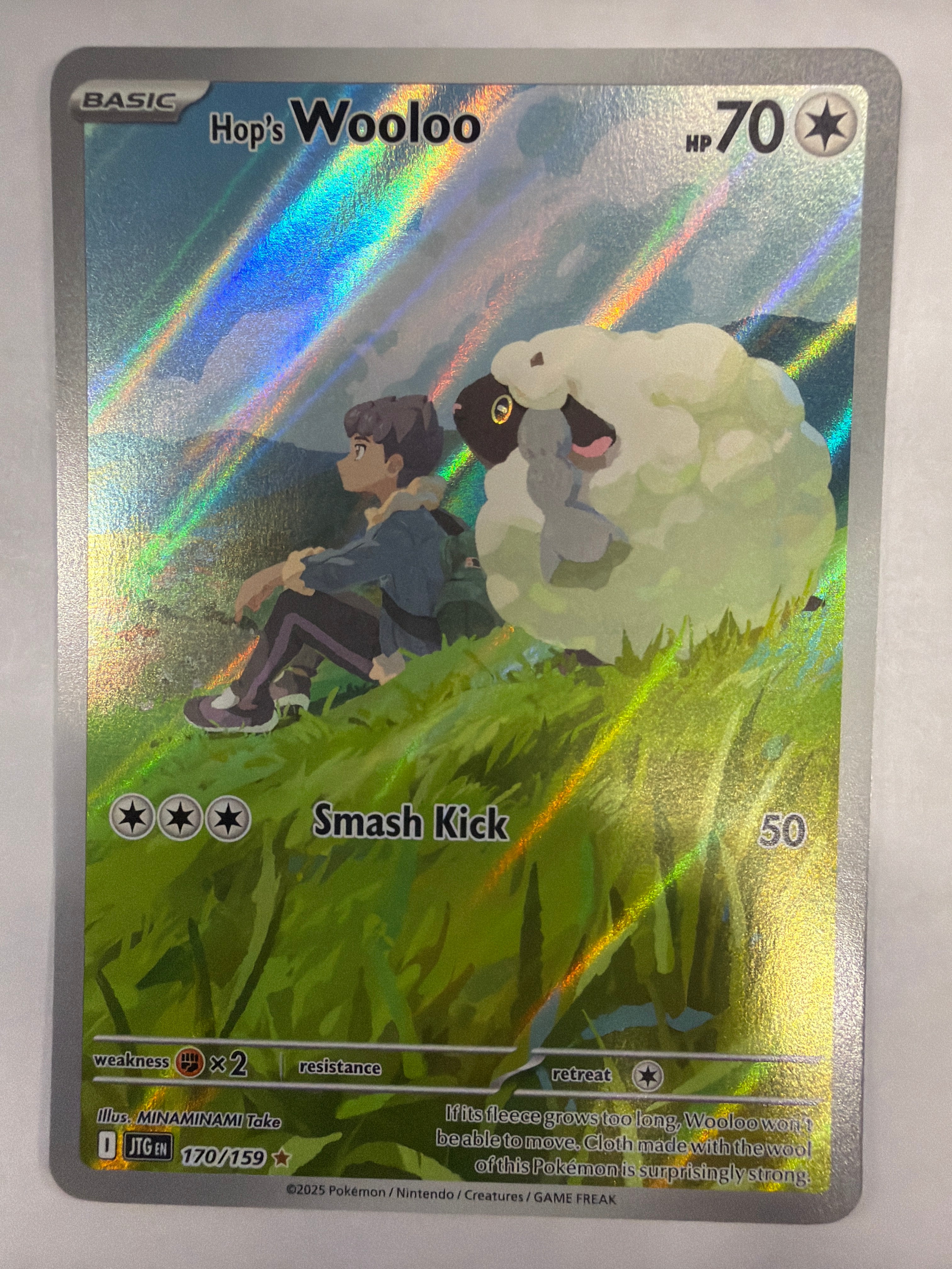 Pokémon TCG - Journey Together Hop's Wooloo 170/159 NM