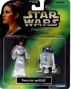 Kenner Star Wars Princess Leia Collection Princess Leia And R2-D2 3” Figure 2-Pack