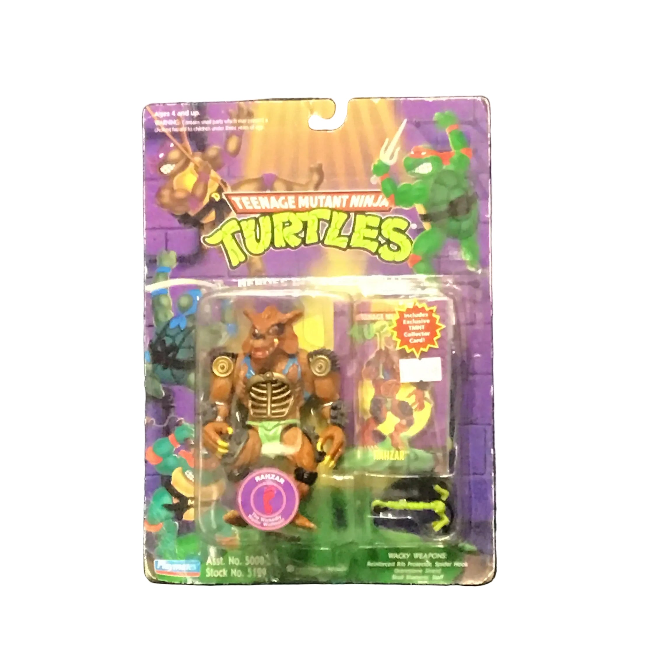 Playmates Vintage Teenage Mutant Ninja Turtles Rahzar Action Figure