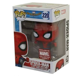 Funko Pop! Marvel Spider-Man Homecoming Spider-Man Marvel Collector Corps Exclusive #220
