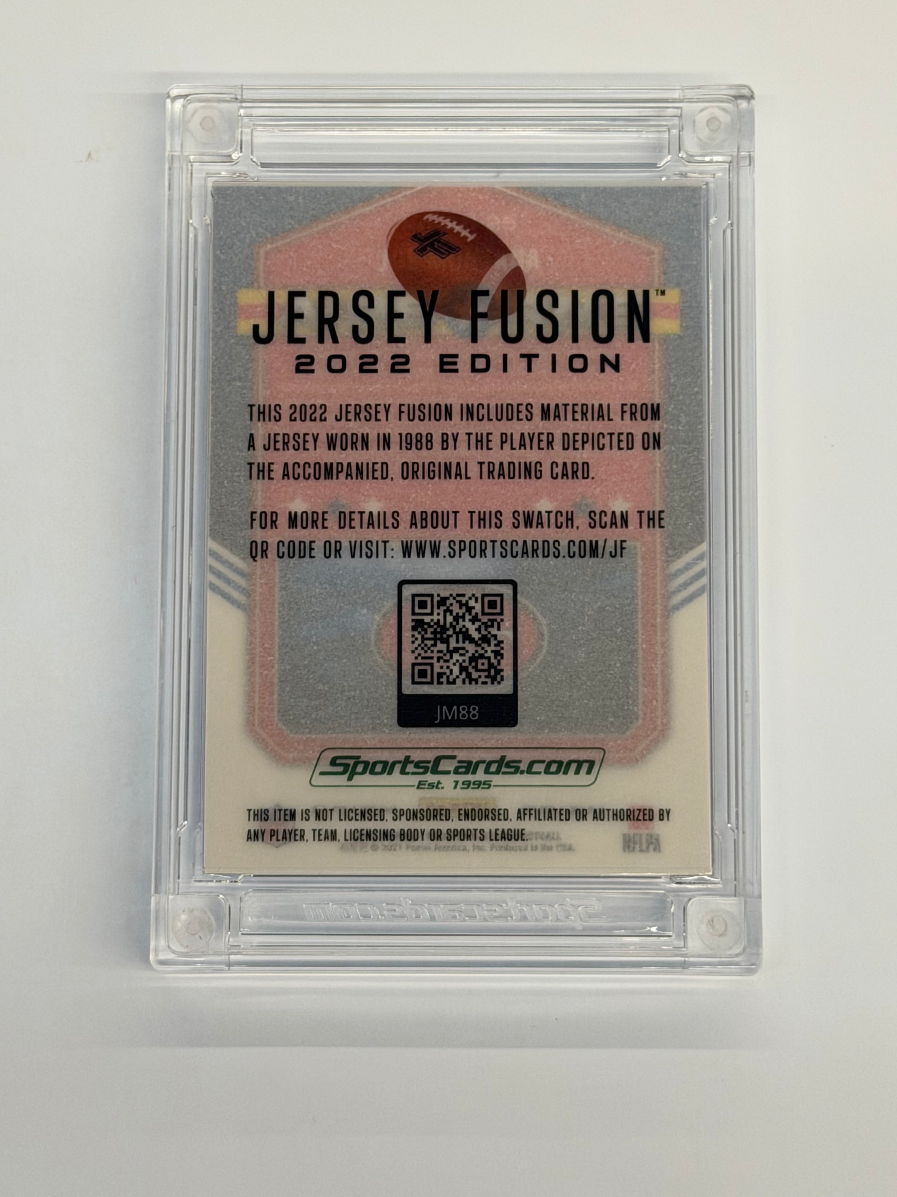 Sportscards.com Jersey Fusion 2022 Edition Joe Montana One of One Number Patch #JM88
