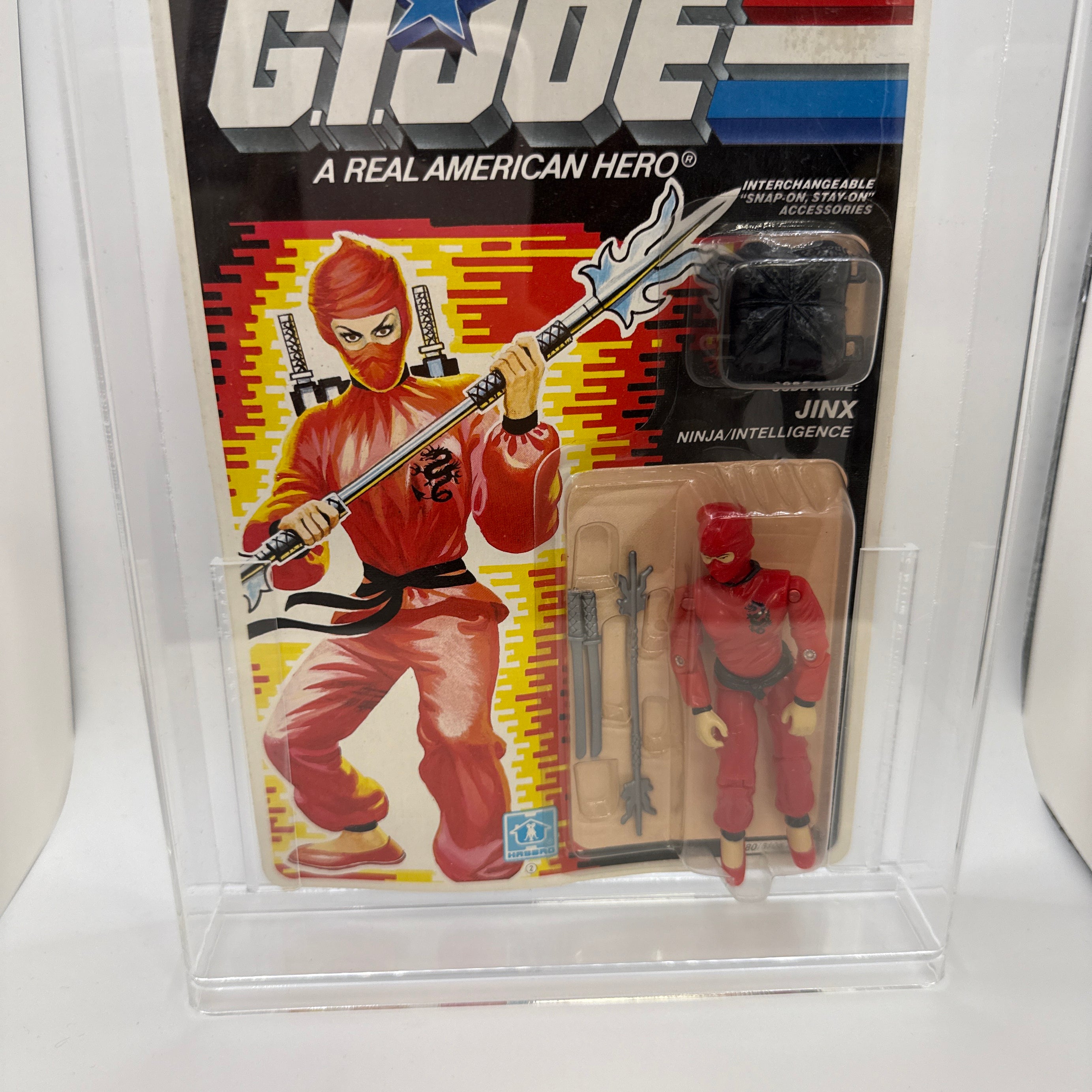 Hasbro G.I. Joe Vintage 1986 Code Name: Jinx Ninja Intelligence 34 Back Punched Card Action Figure