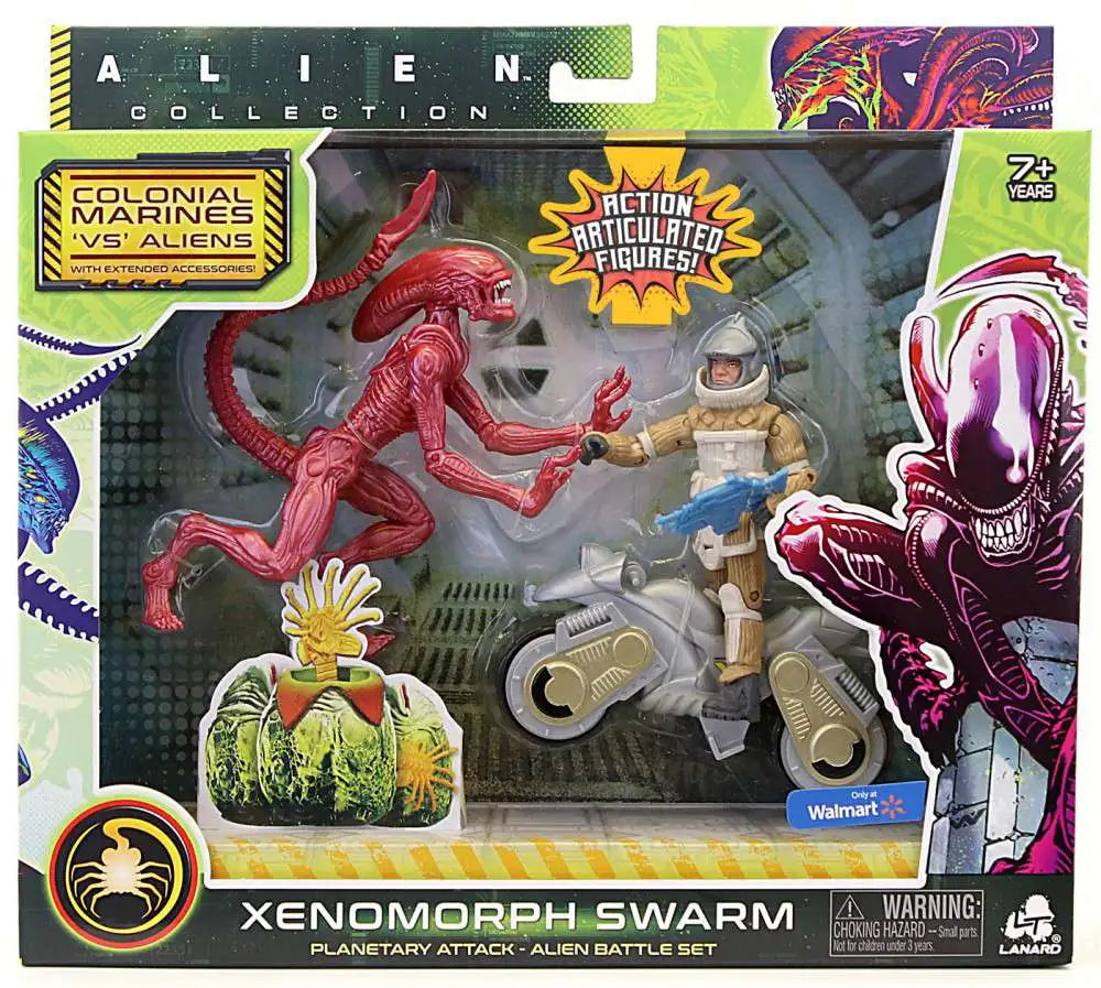 Lanard, Alien Collection, Colonial Marines vs Aliens, Planetary Attack, Alien Battle Set- Xenomorph Swarm