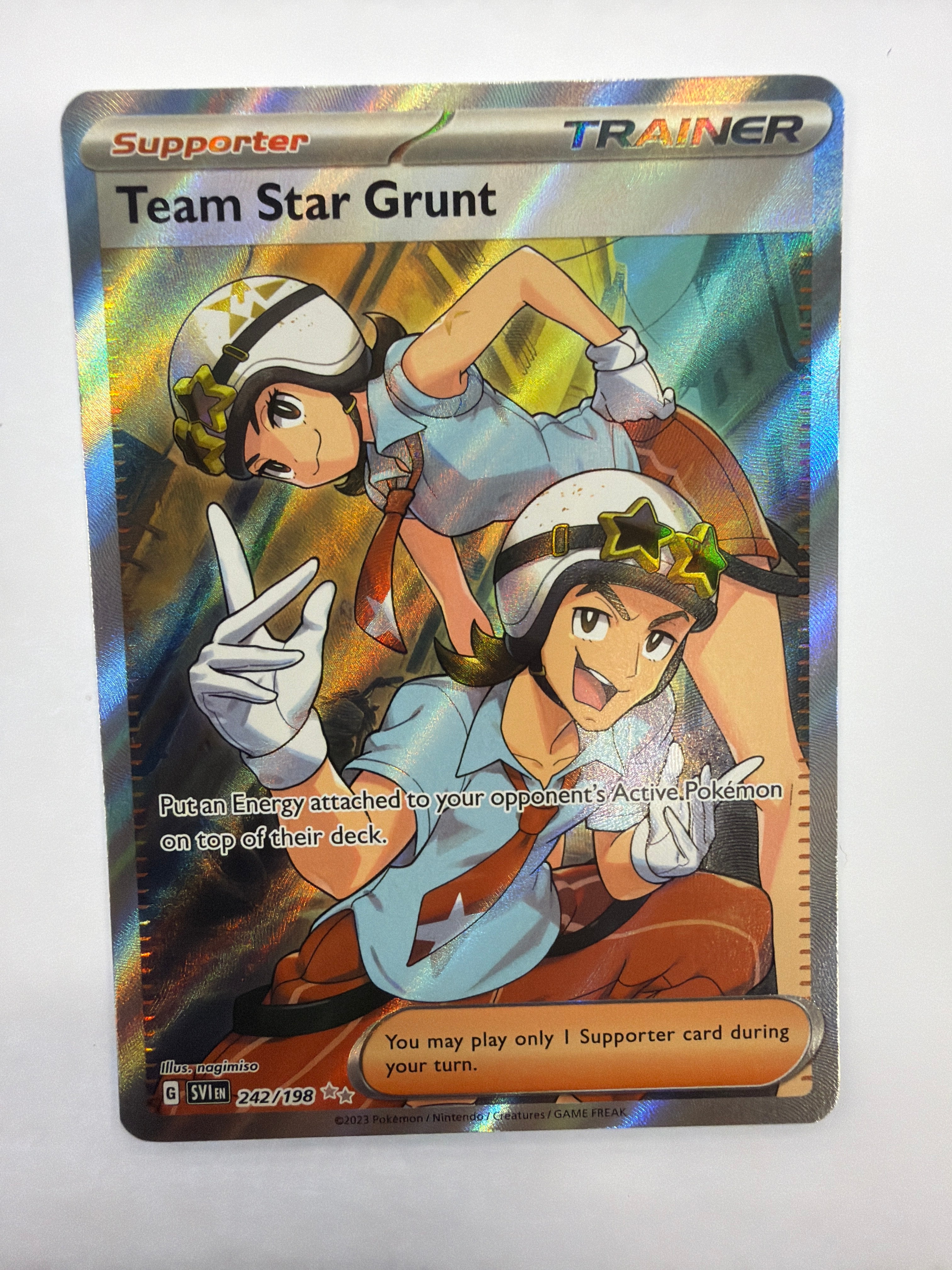 Pokémon TCG - Scarlet & Violet Team Star Grunt 242/198 NM