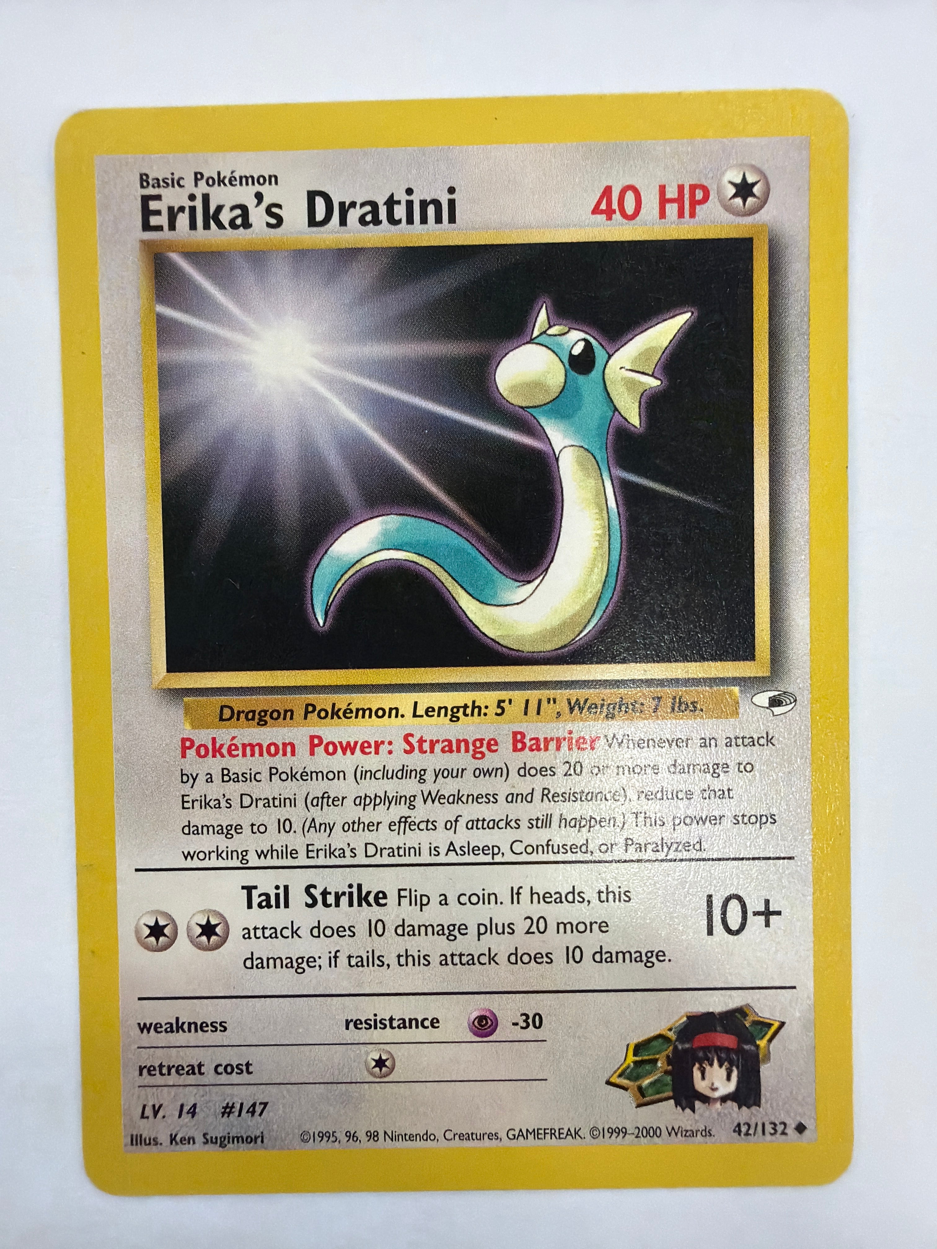Pokémon TCG - Gym Heroes Unlimited Erika's Dratini 42/132 Non-Holo NM
