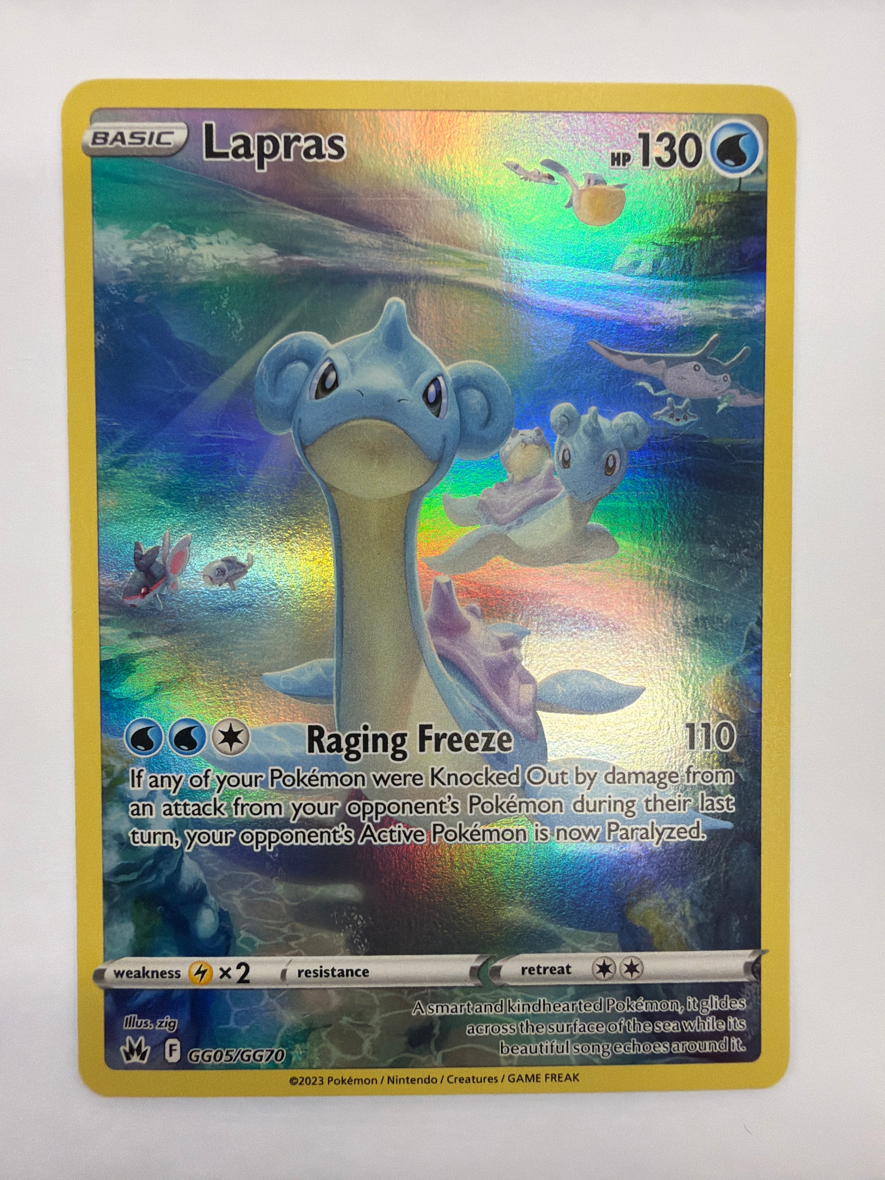 Pokémon TCG - Crown Zenith: Galarian Gallery Lapras GG05/GG70 LP