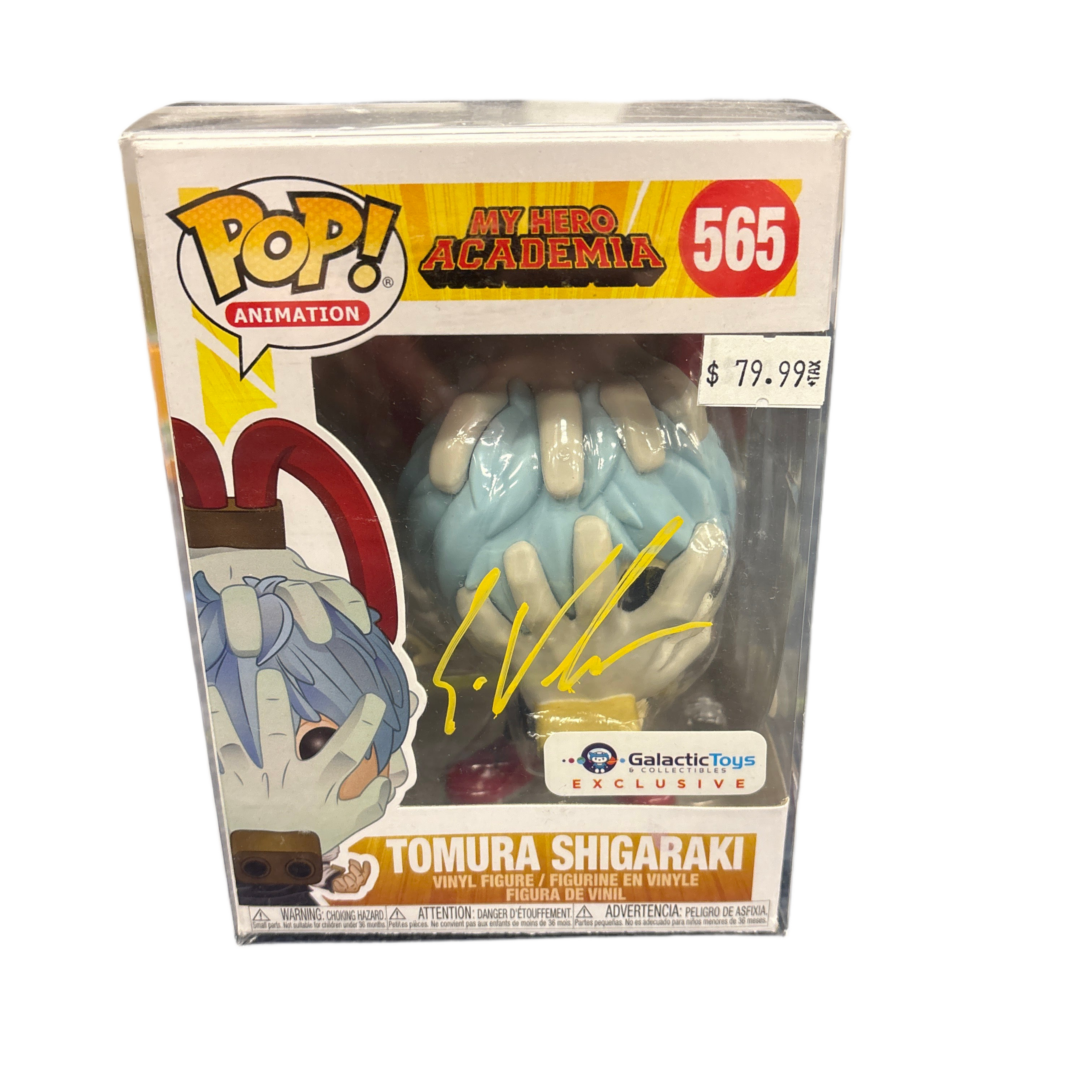 SIGNED Funko Pop! Animation My Hero Academia Tomura Shigaraki Galactic Tots Exclusive #565