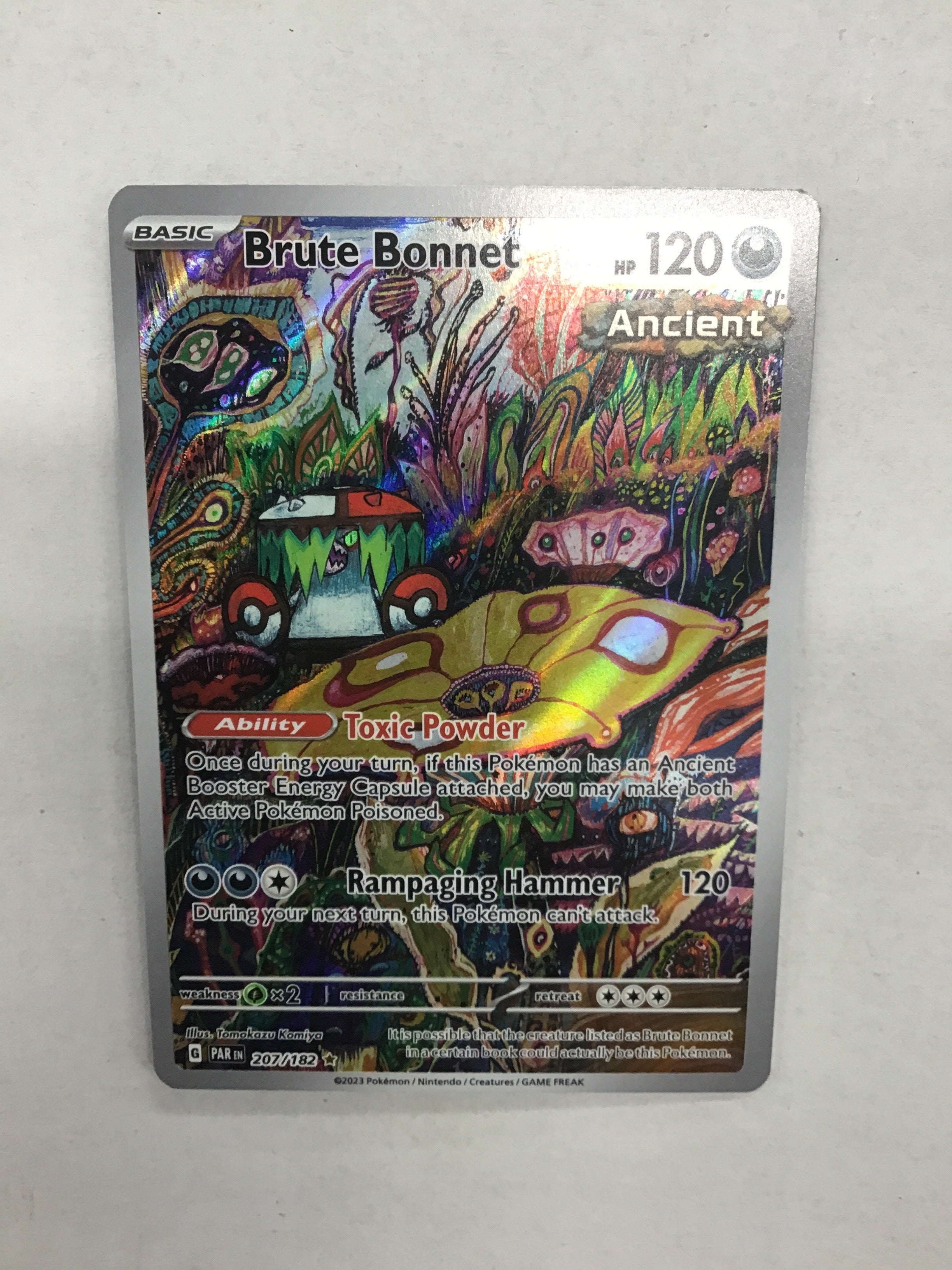 Pokémon TCG - Paradox Rift Brute Bonnet 207/182 NM