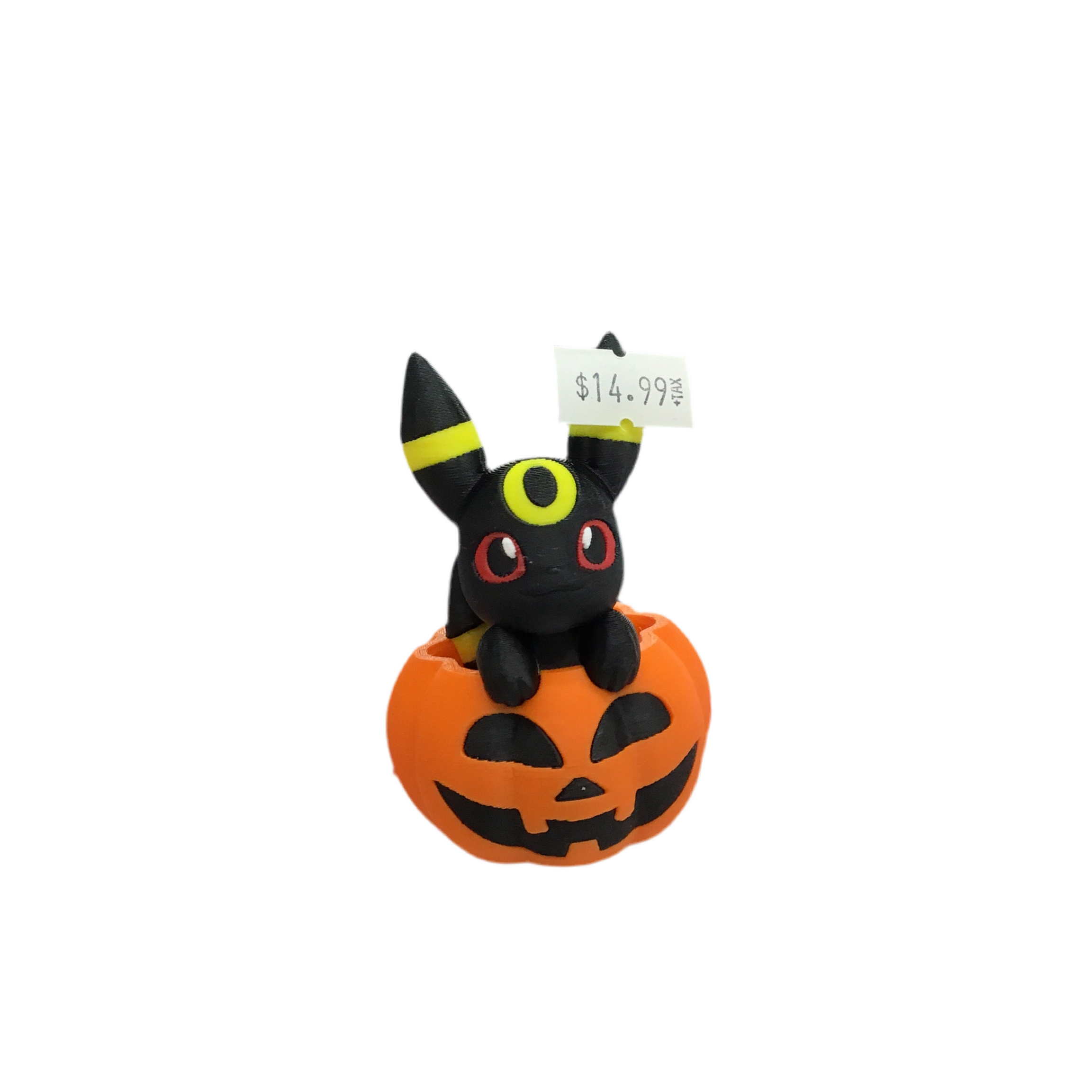 Custom 3D Printed Pokemon Pumpkin Umbreon Figure