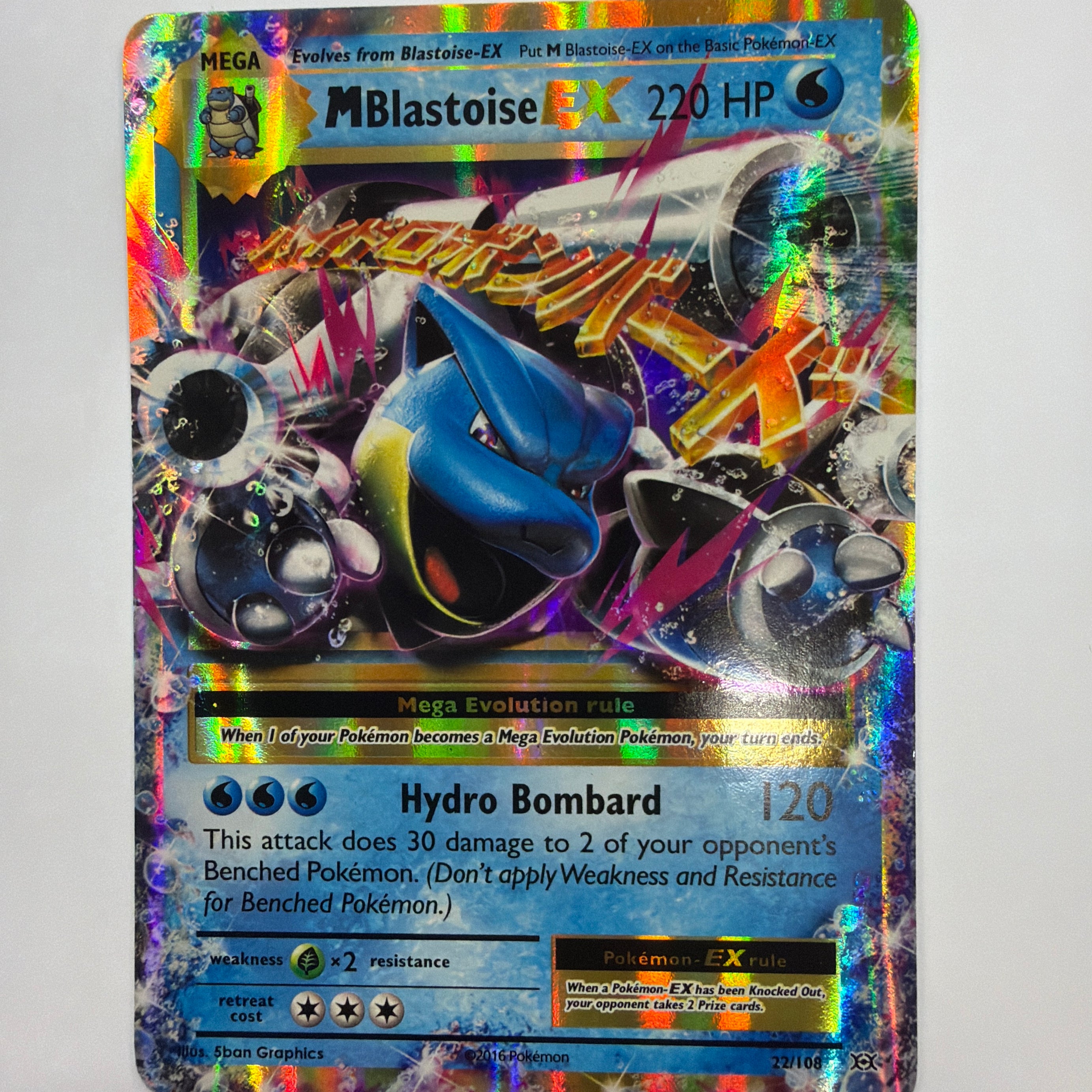 Pokémon TCG - Evolutions M Blastoise ex 22/104 HP