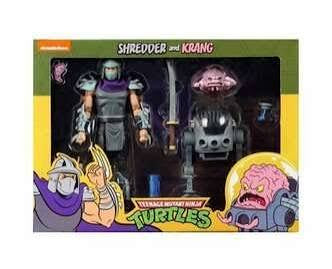 Neca Reel Toys Nickelodeon Teenage Mutant Ninja Turtles Shredder and Krang 2 Pack Action Figures