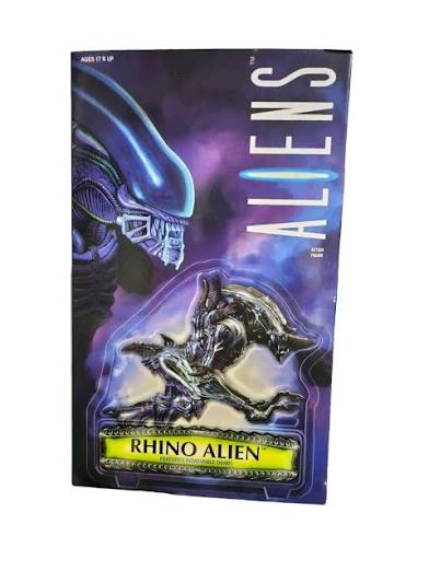 NECA Aliens Rhino Alien with Removable Dome 7 Inch Action Figure (Kenner Tribute) Blue Version