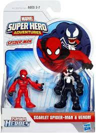 Hasbro Playskool Marvel Super Hero Adventures Scarlet Spderman. S Venom