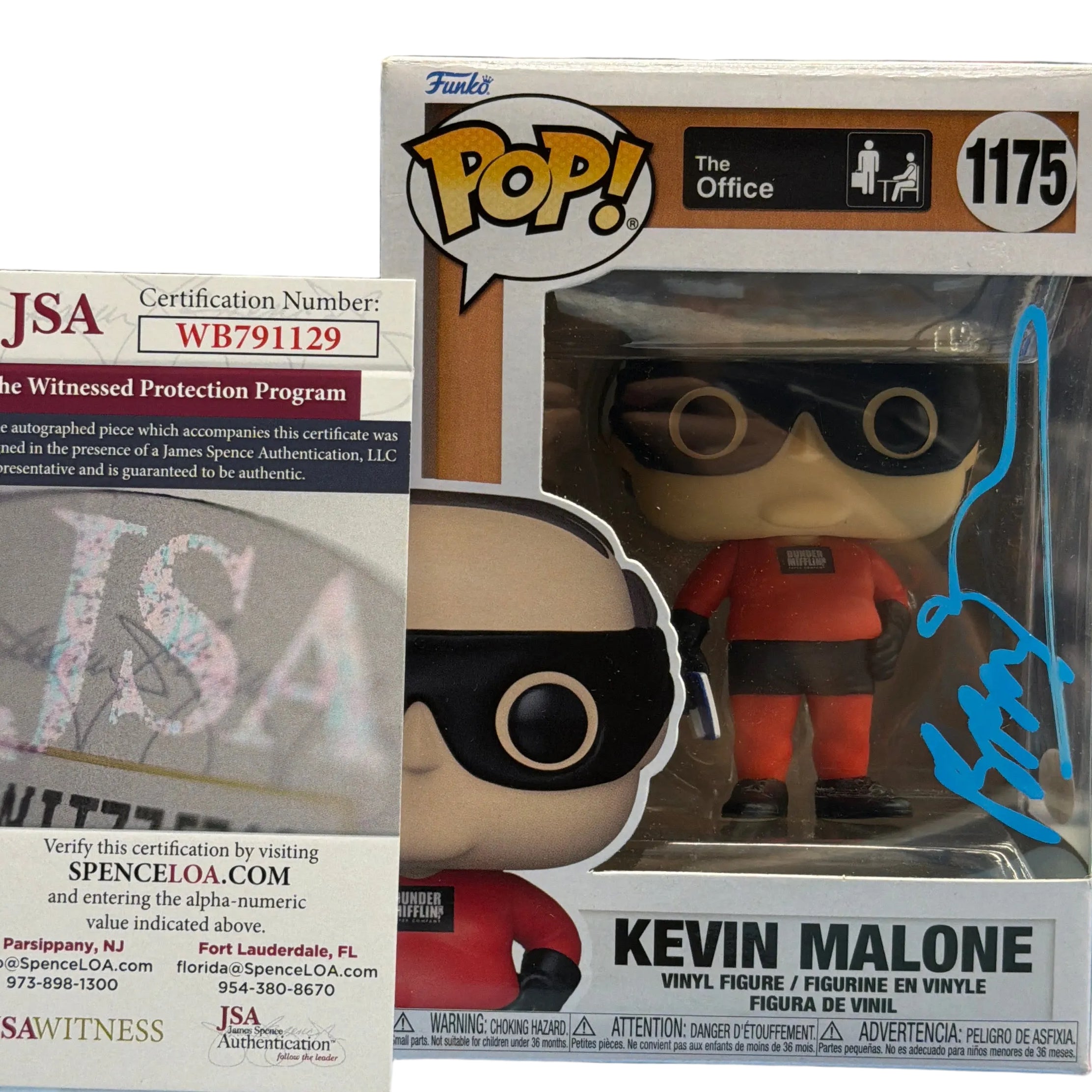 (SIGNED) Funko Pop! Television The Office Kevin Malone #1175