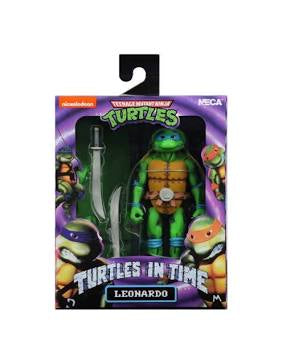 Neca Reel Toys Teenage Mutant Ninja Turtles Turtles in Time Leonardo Action Figure
