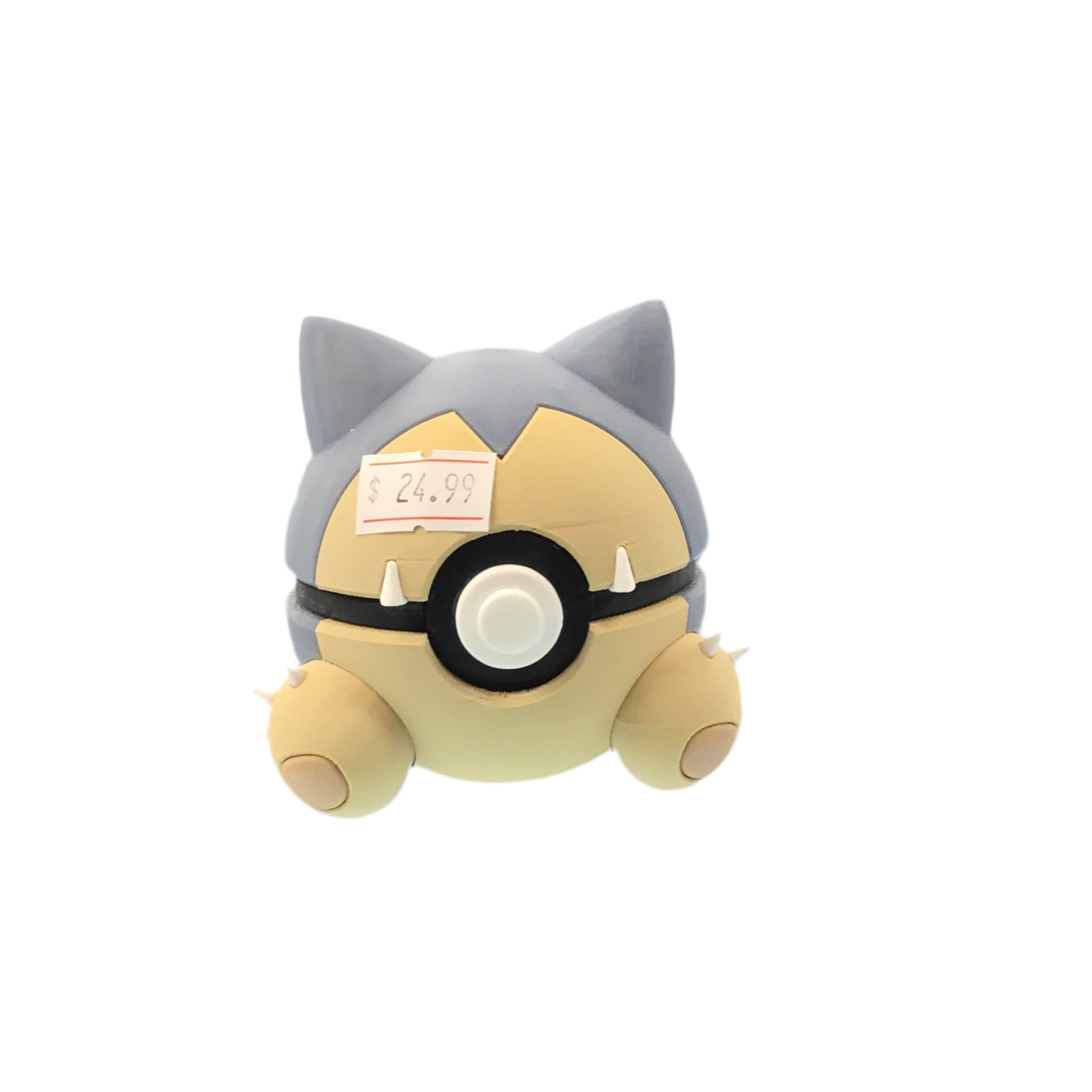 Custom 3D Printed Pokemon Ball Snorlax